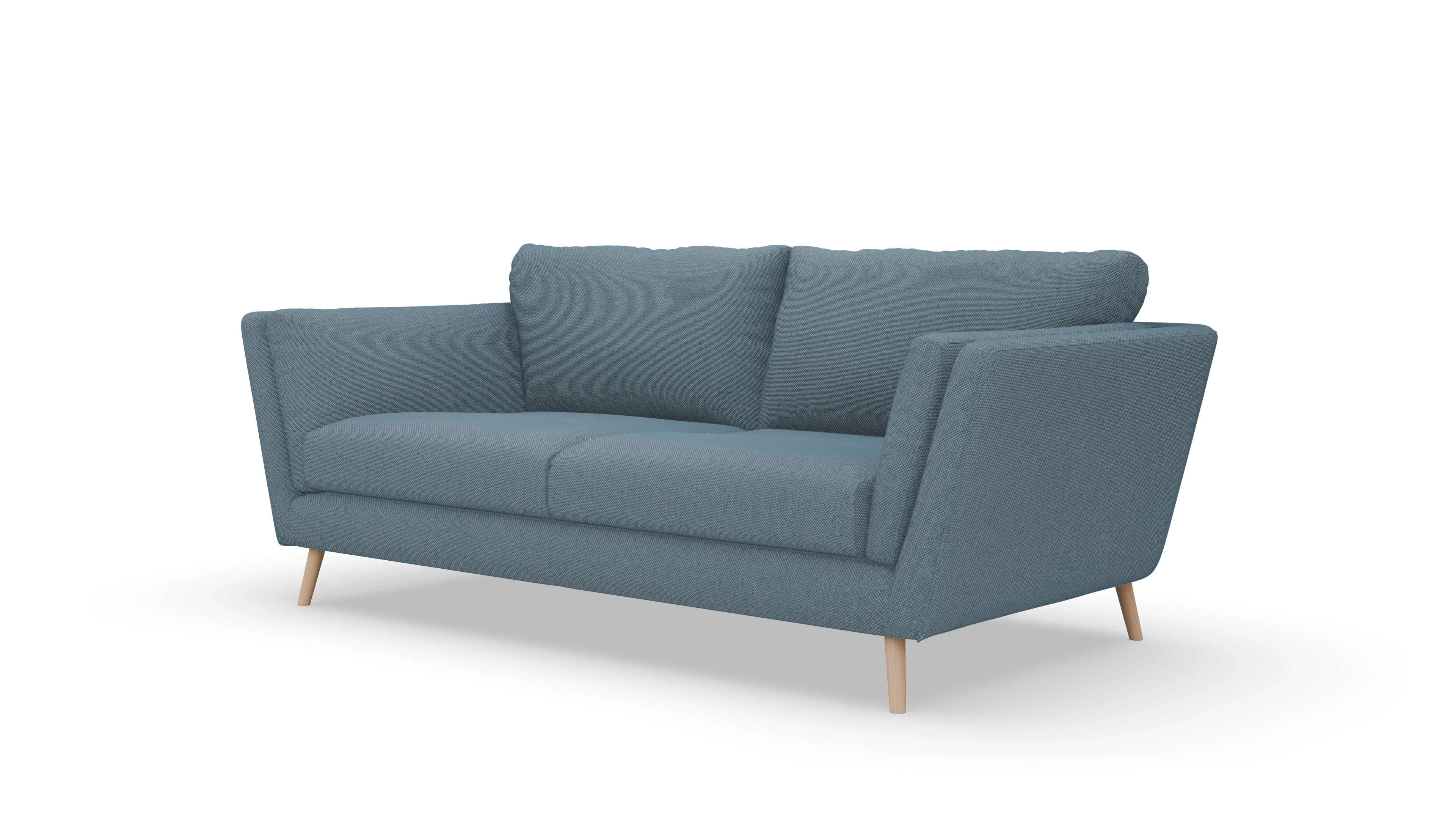 Ansicht des Produktes Sira 3-Sitzer in Stoff blau