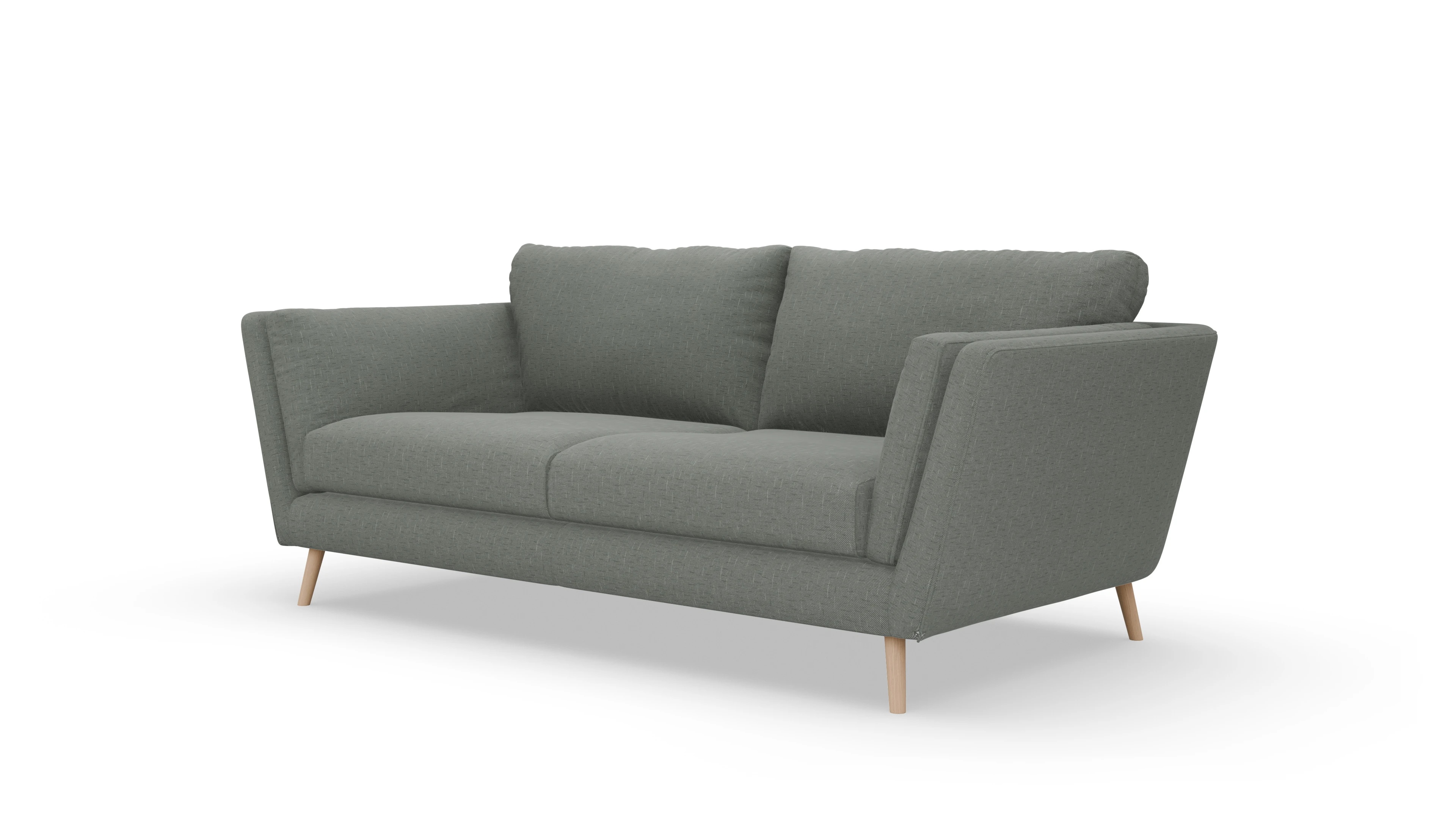 Ansicht des Produktes Sira 3-Sitzer in Stoff grün