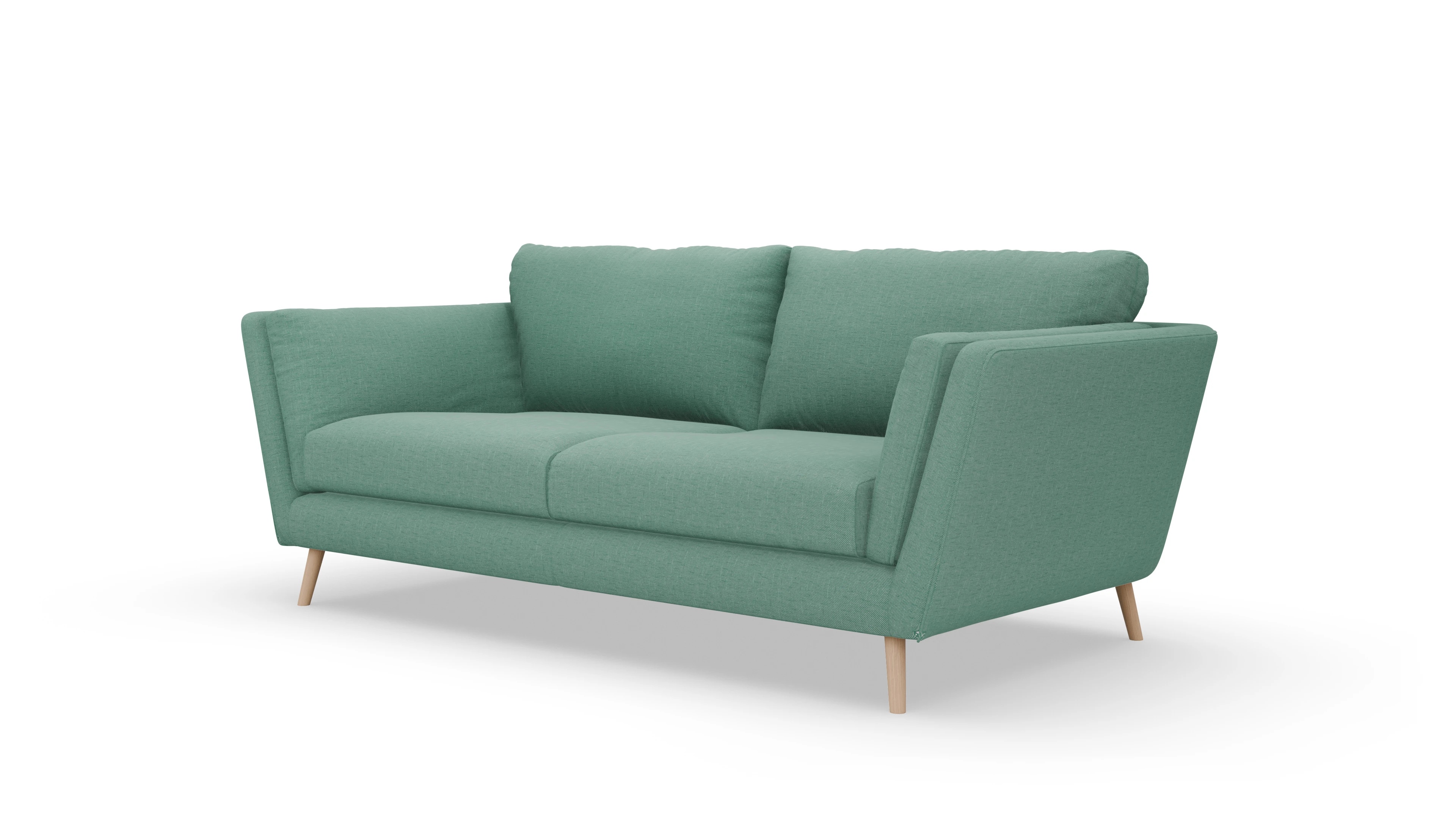 Ansicht des Produktes Sira 3-Sitzer in Stoff blau