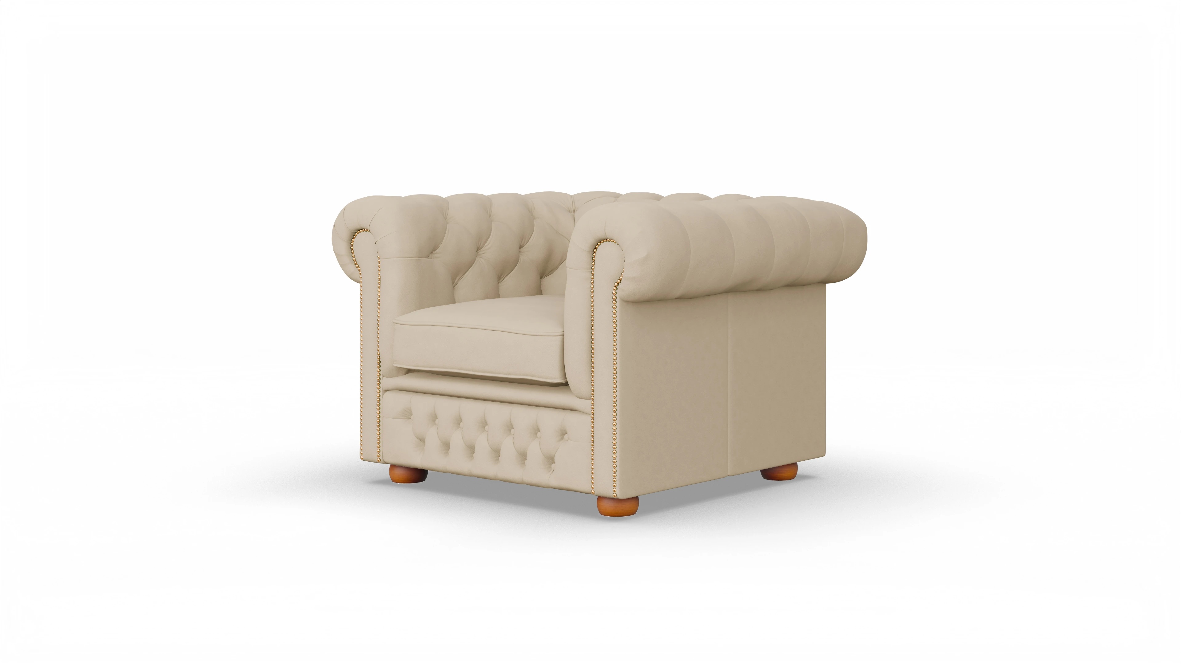 Ansicht des Produktes Islington Sessel in Leder beige