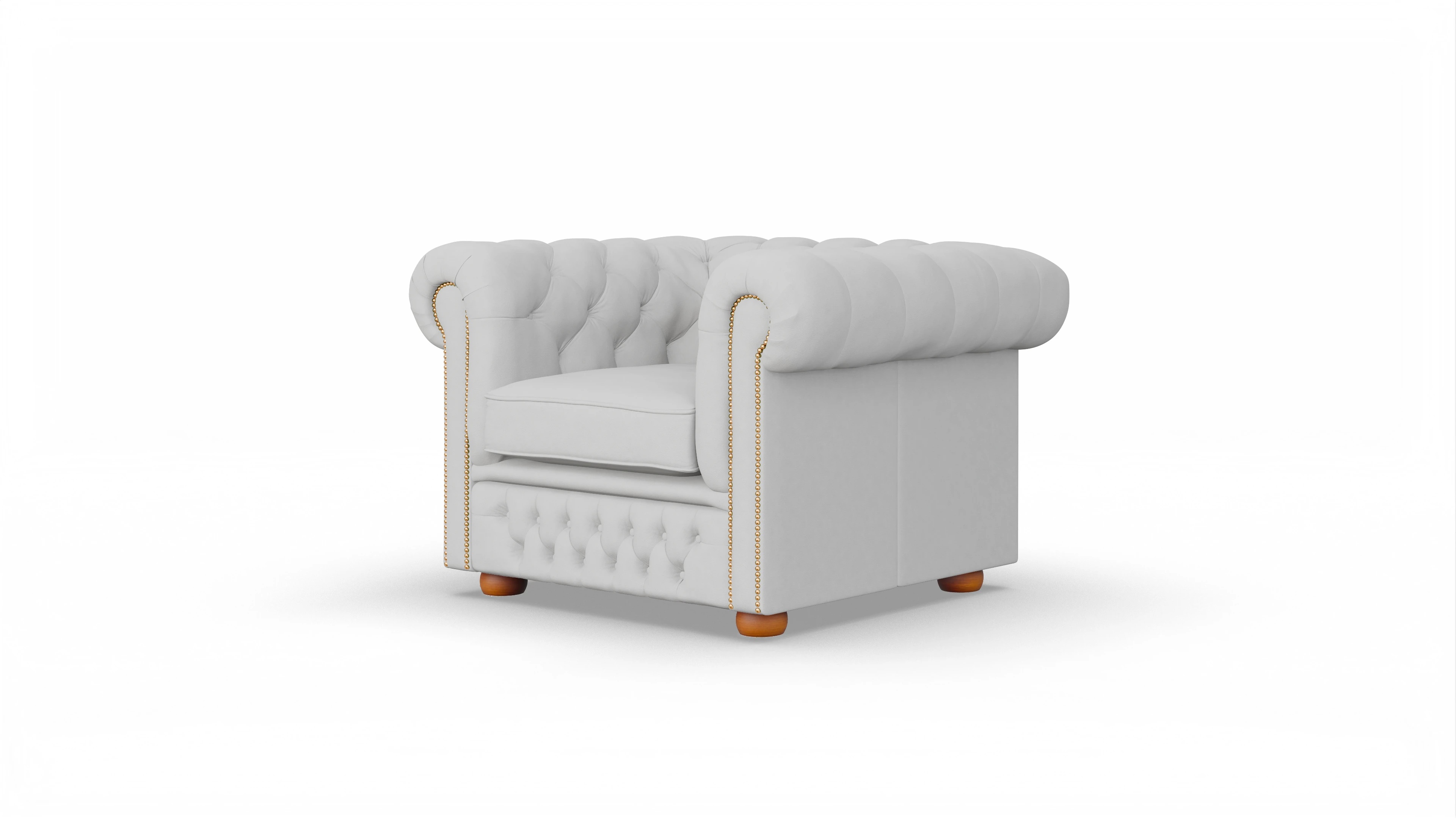 Ansicht des Produktes Islington Sessel in Leder weiß