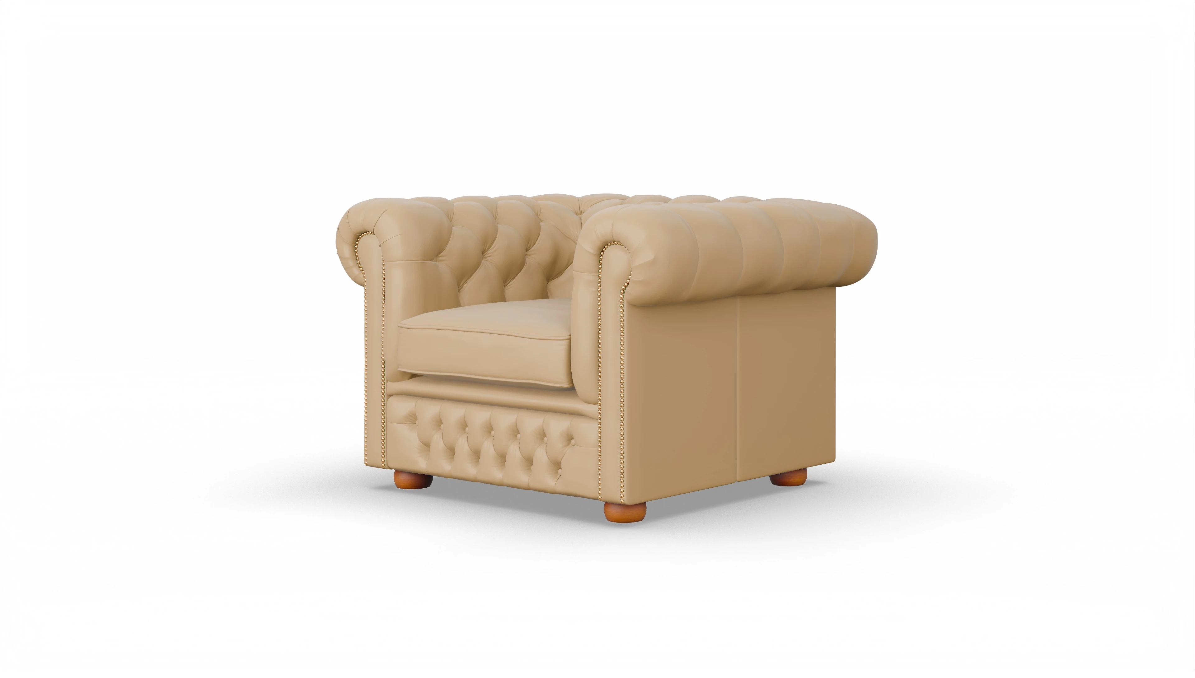 Ansicht des Produktes Islington Sessel in Leder beige