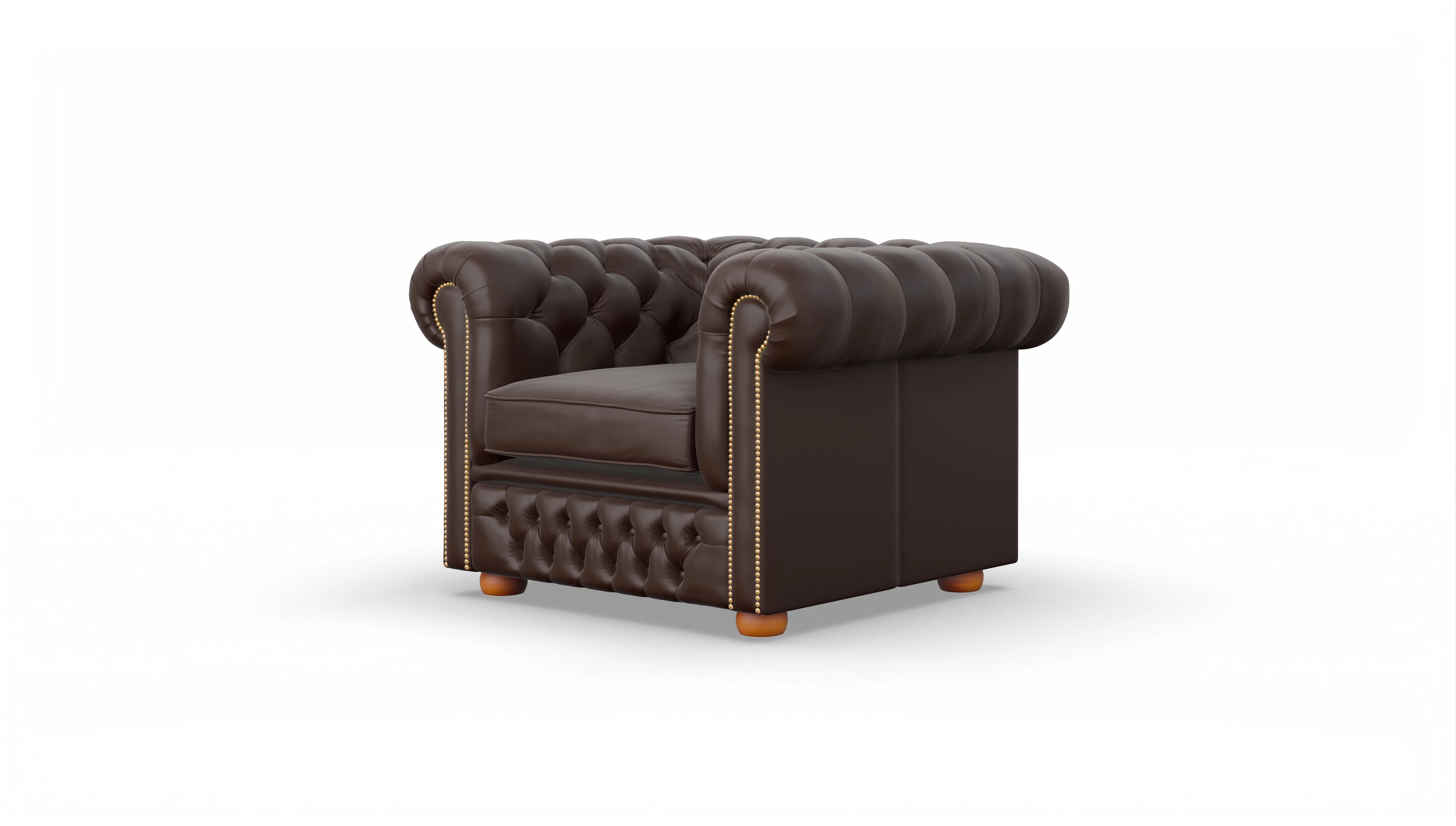 Ansicht des Produktes Islington Sessel in Leder braun