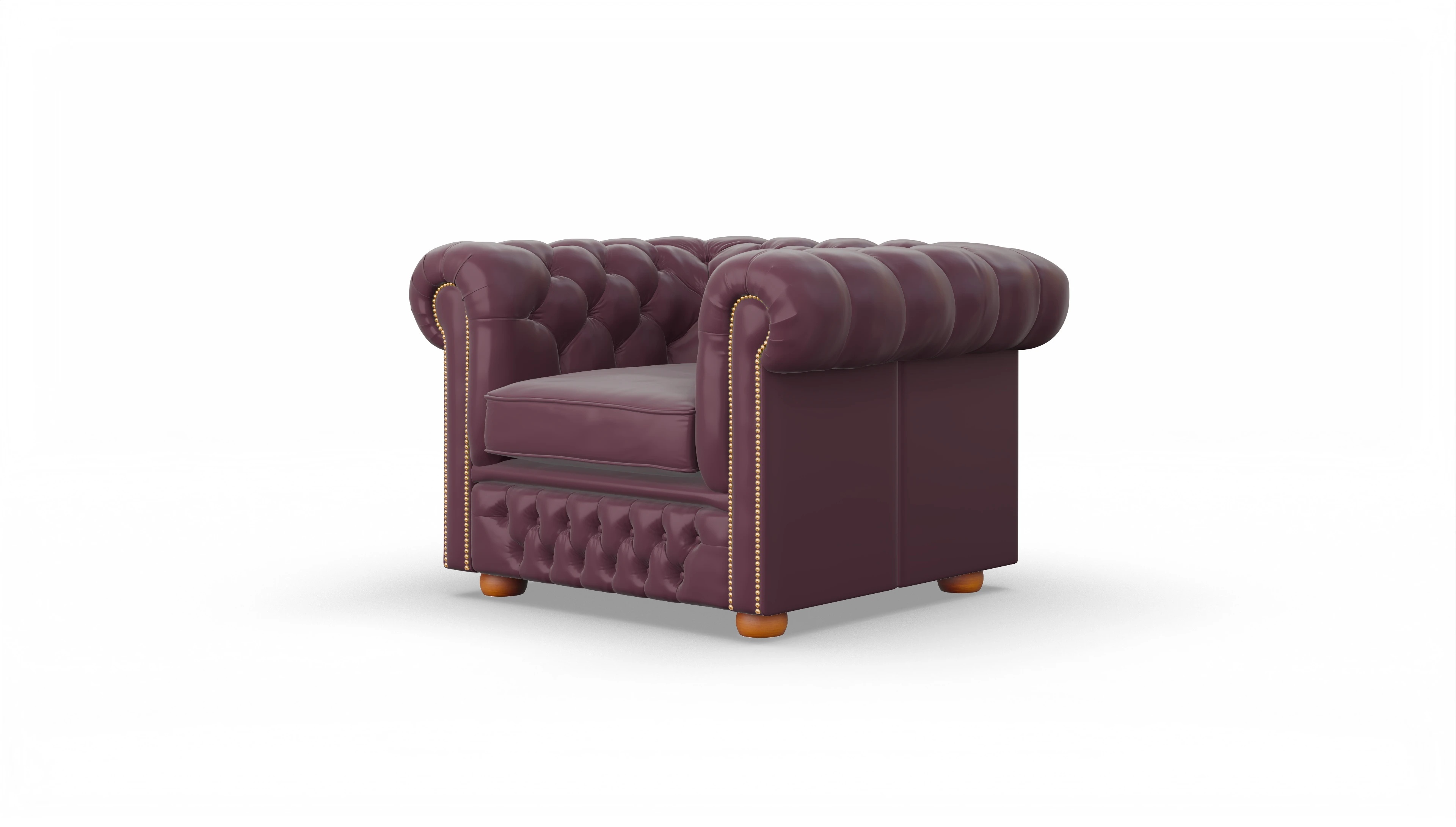 Ansicht des Produktes Islington Sessel in Leder rot