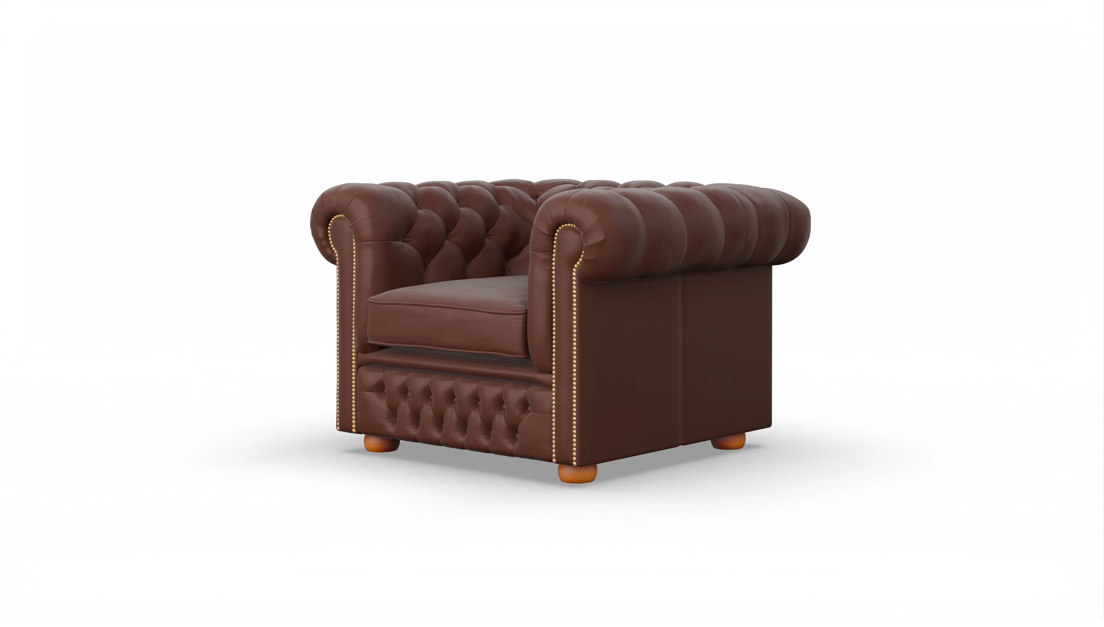 Ansicht des Produktes Islington Sessel in Leder braun