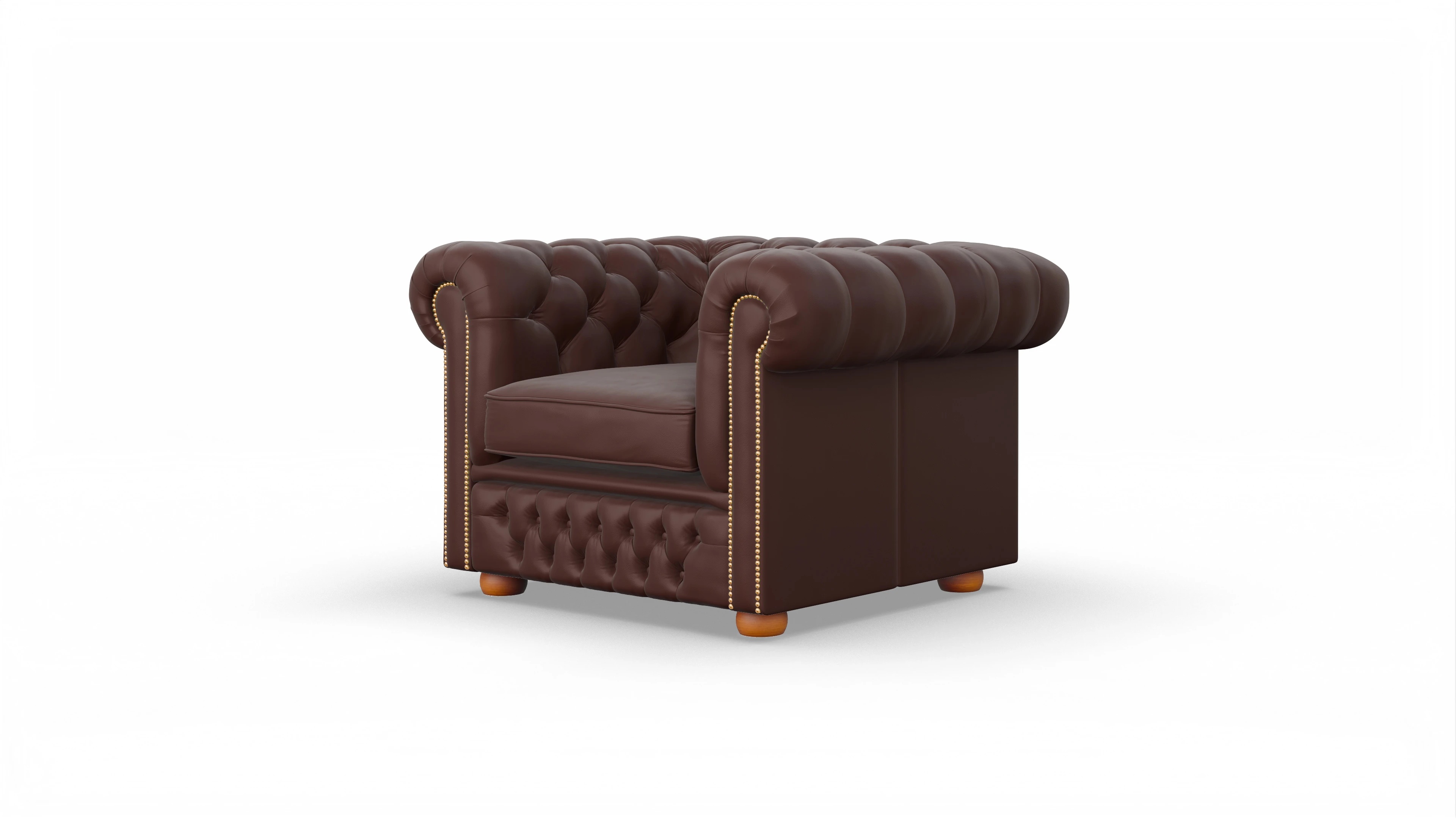 Ansicht des Produktes Islington Sessel in Leder braun