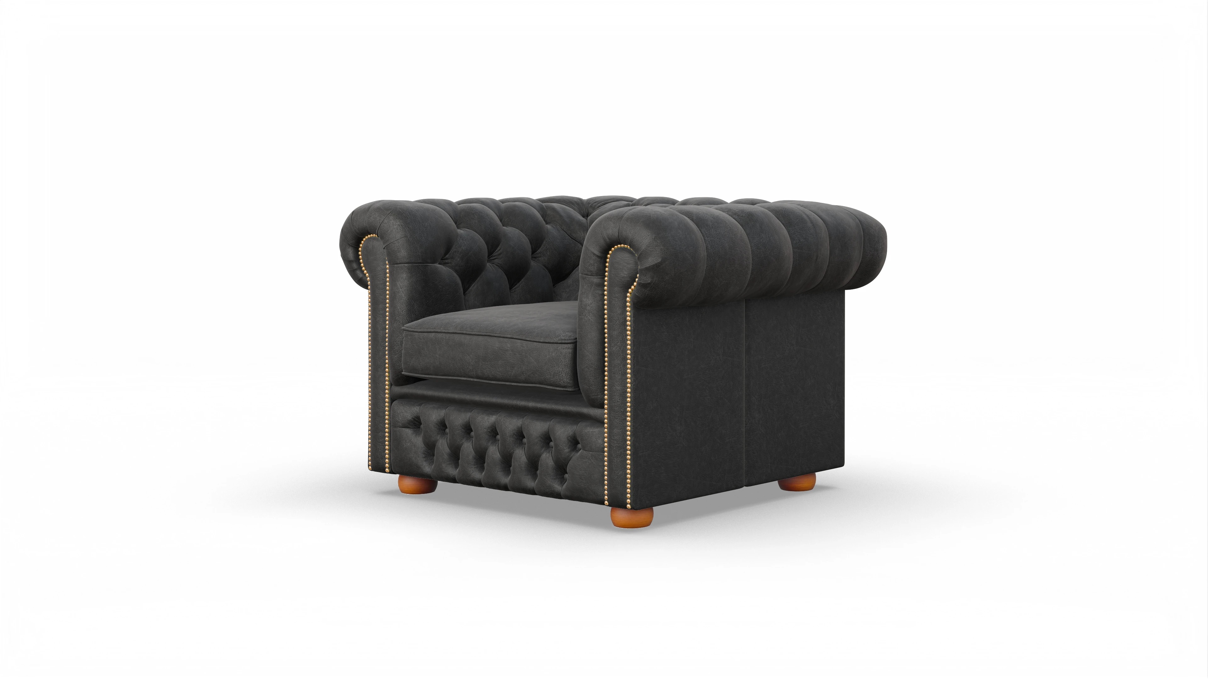 Ansicht des Produktes Islington Sessel in Leder schwarz