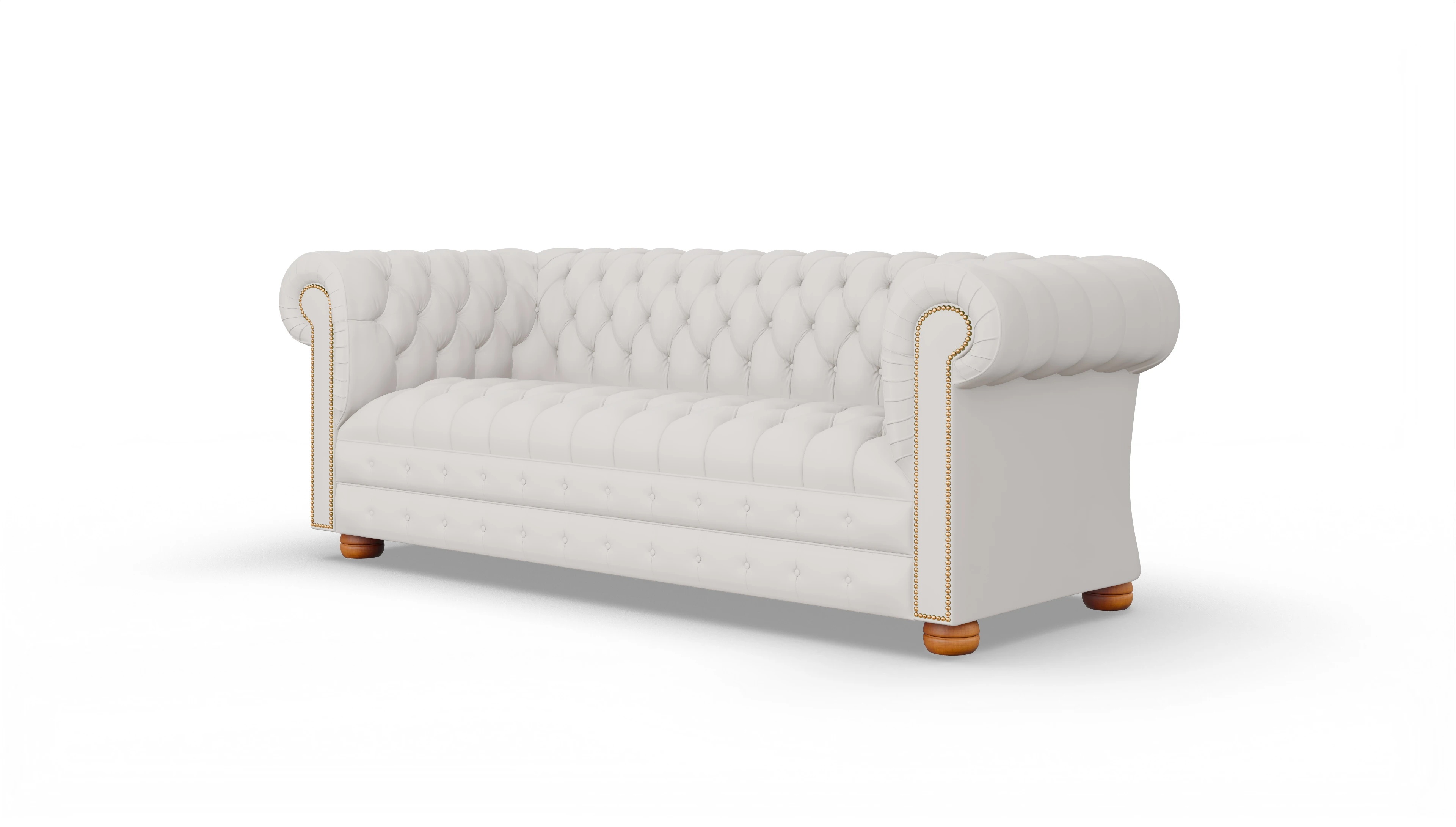 Ansicht des Produktes Osmond 3-Sitzer in Leder weiß