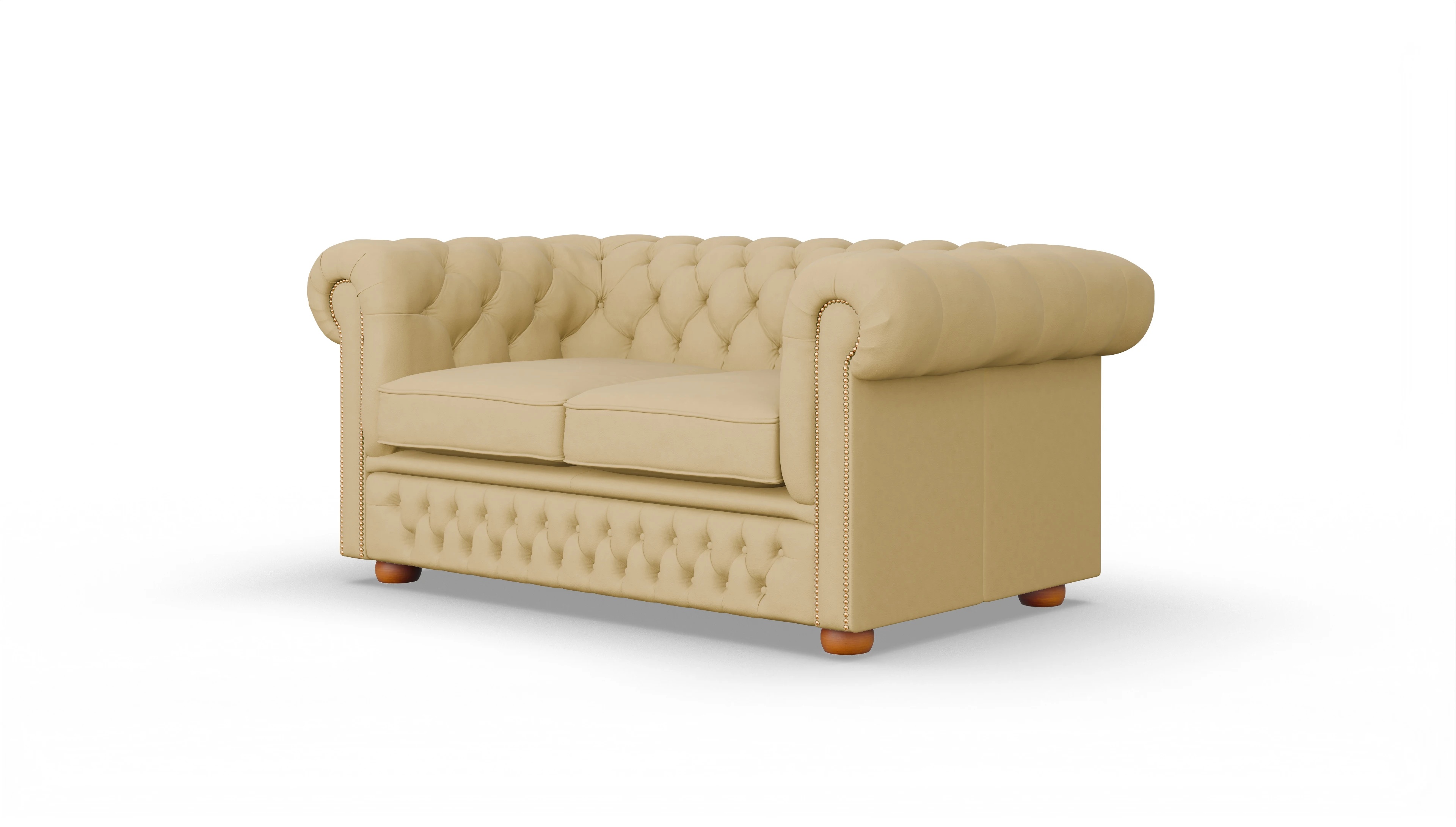 Ansicht des Produktes Islington 2-Sitzer in Leder gelb