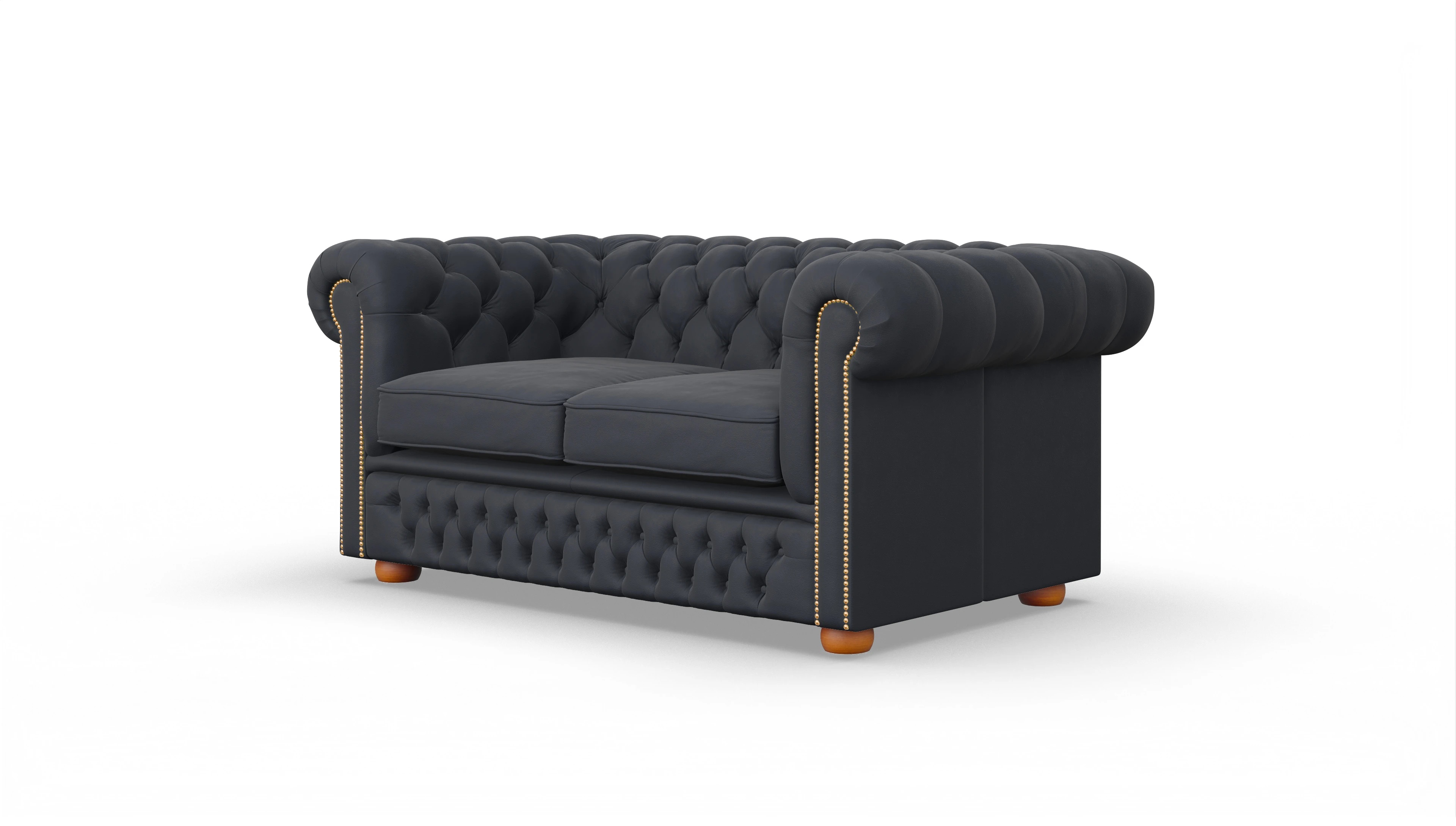 Ansicht des Produktes Islington 2-Sitzer in Leder blau