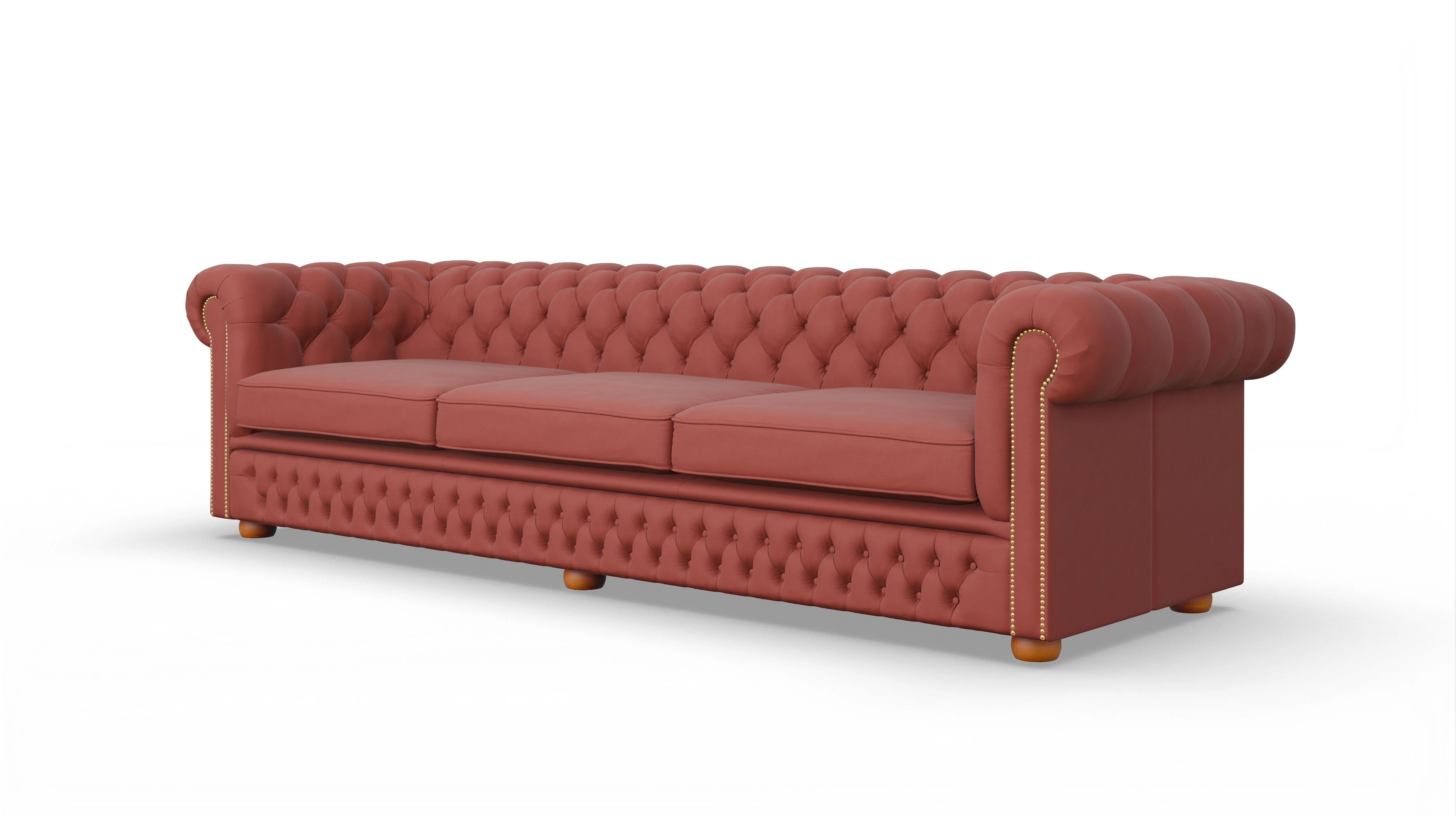 Ansicht des Produktes Islington 4-Sitzer in Leder rot