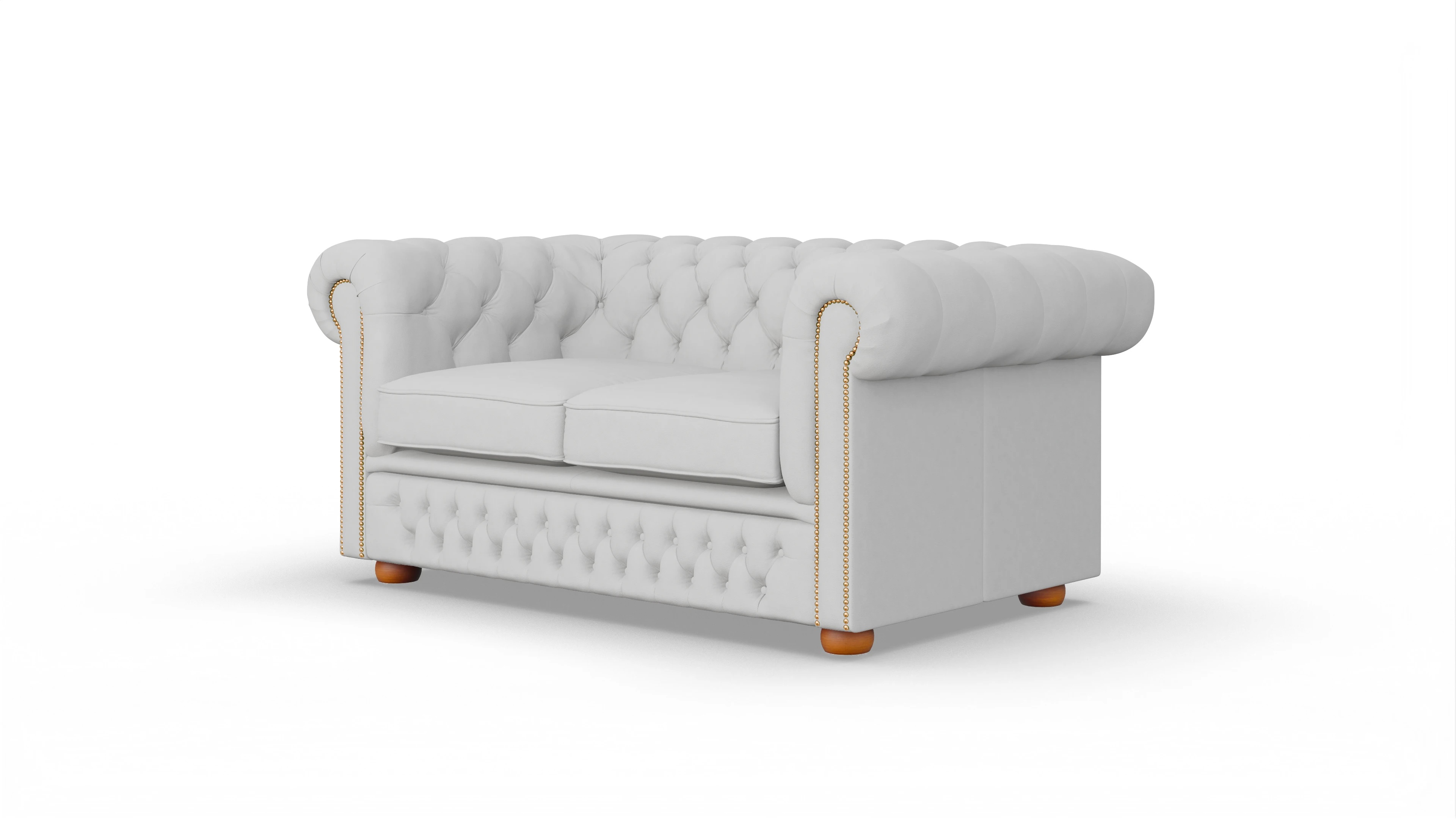 Ansicht des Produktes Islington 2-Sitzer in Leder weiß