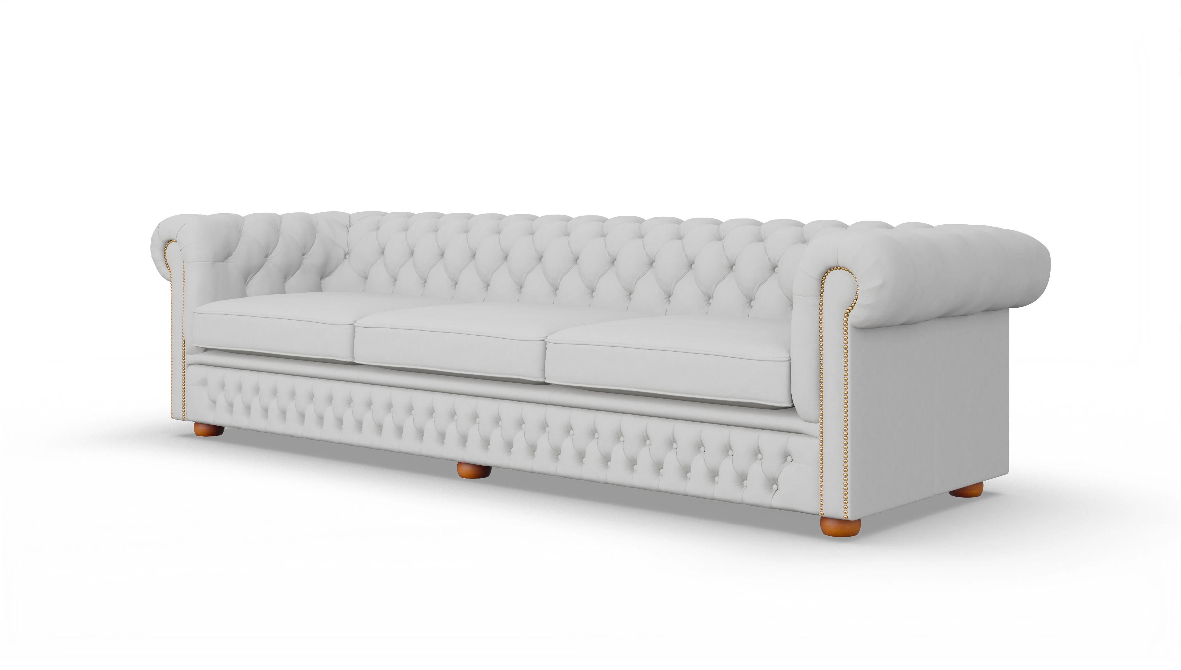 Ansicht des Produktes Islington 4-Sitzer in Leder weiß