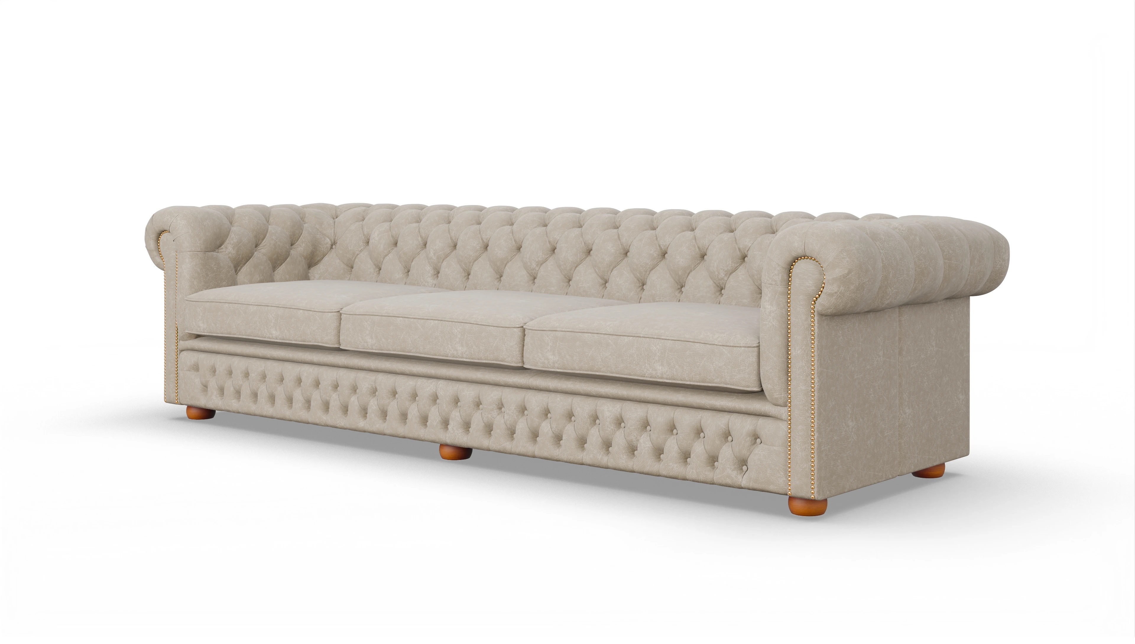 Ansicht des Produktes Islington 4-Sitzer in Leder beige