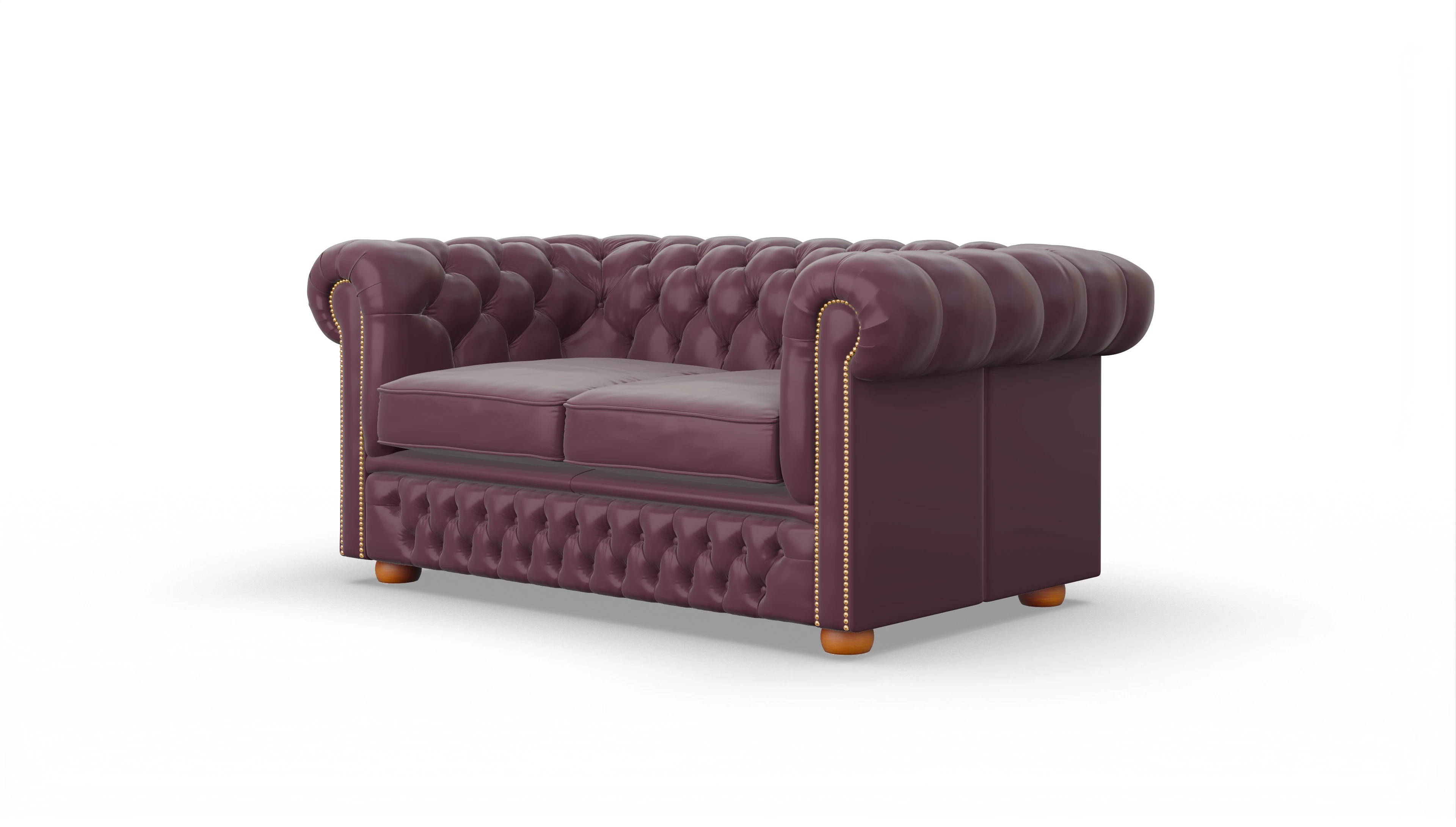 Ansicht des Produktes Islington 2-Sitzer in Leder rot