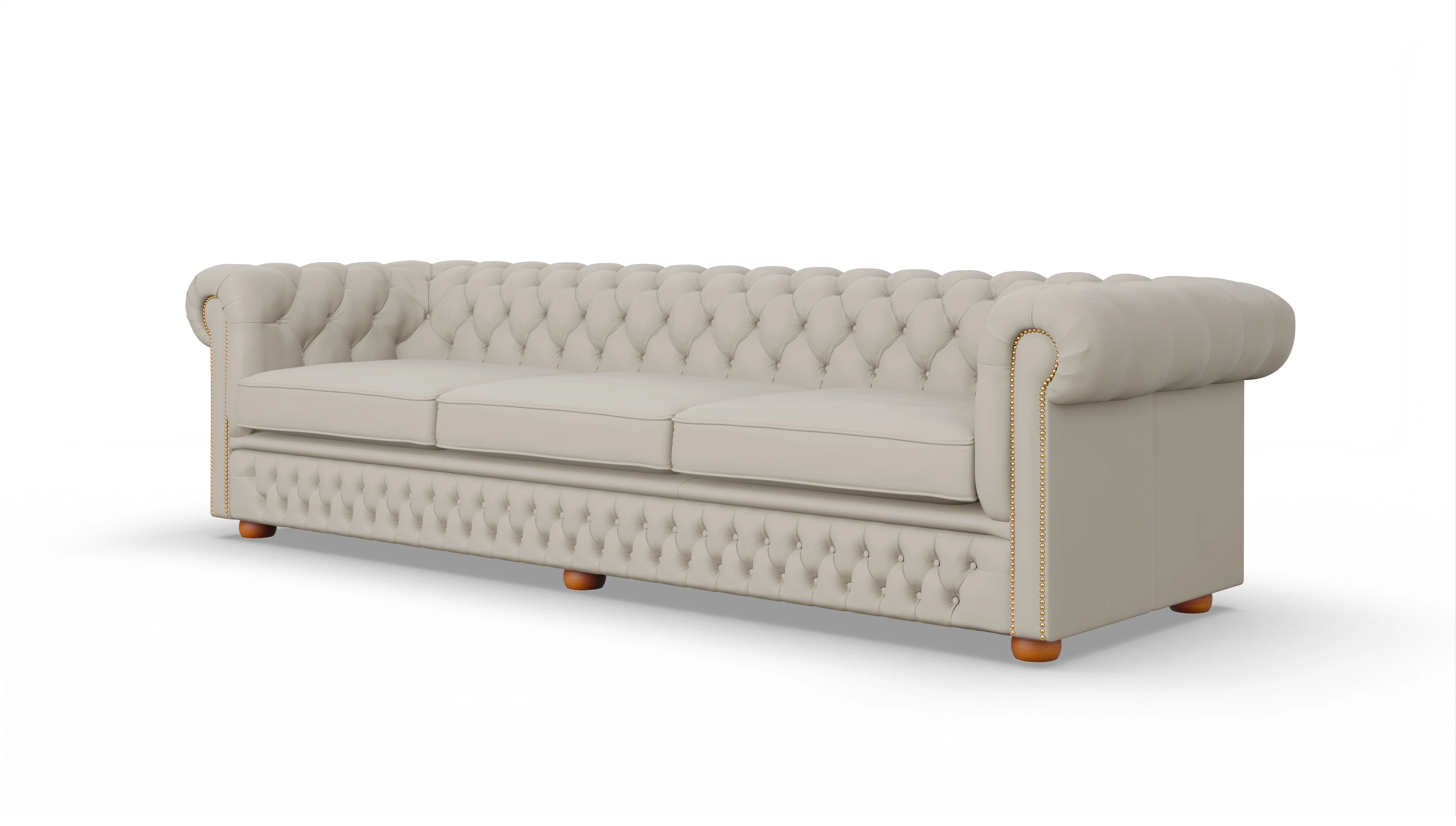 Ansicht des Produktes Islington 4-Sitzer in Leder weiß