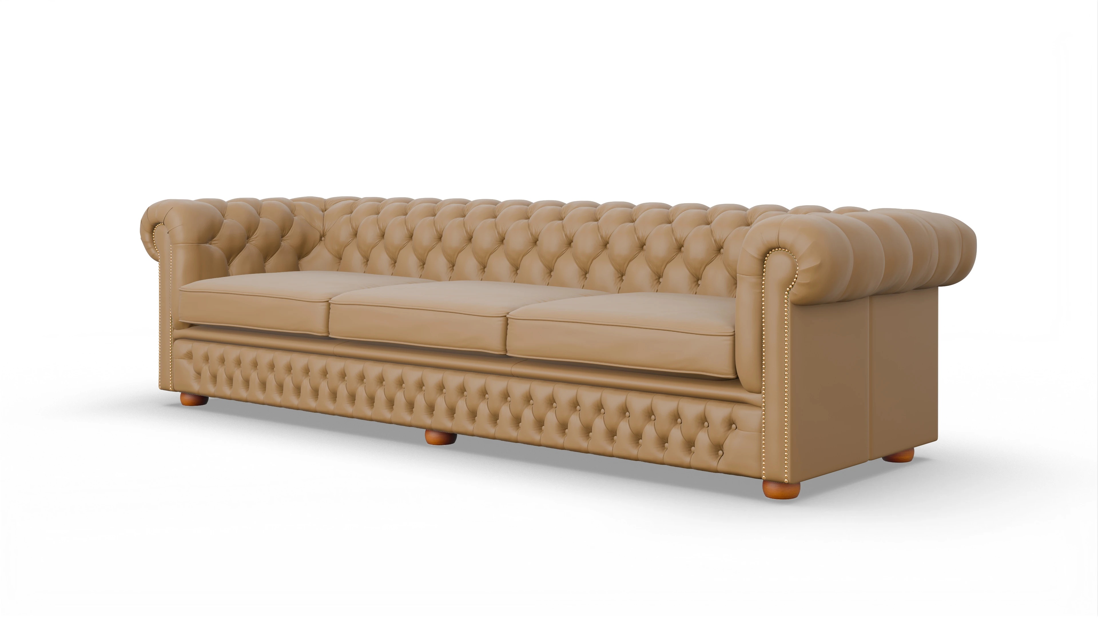Ansicht des Produktes Islington 4-Sitzer in Leder gelb