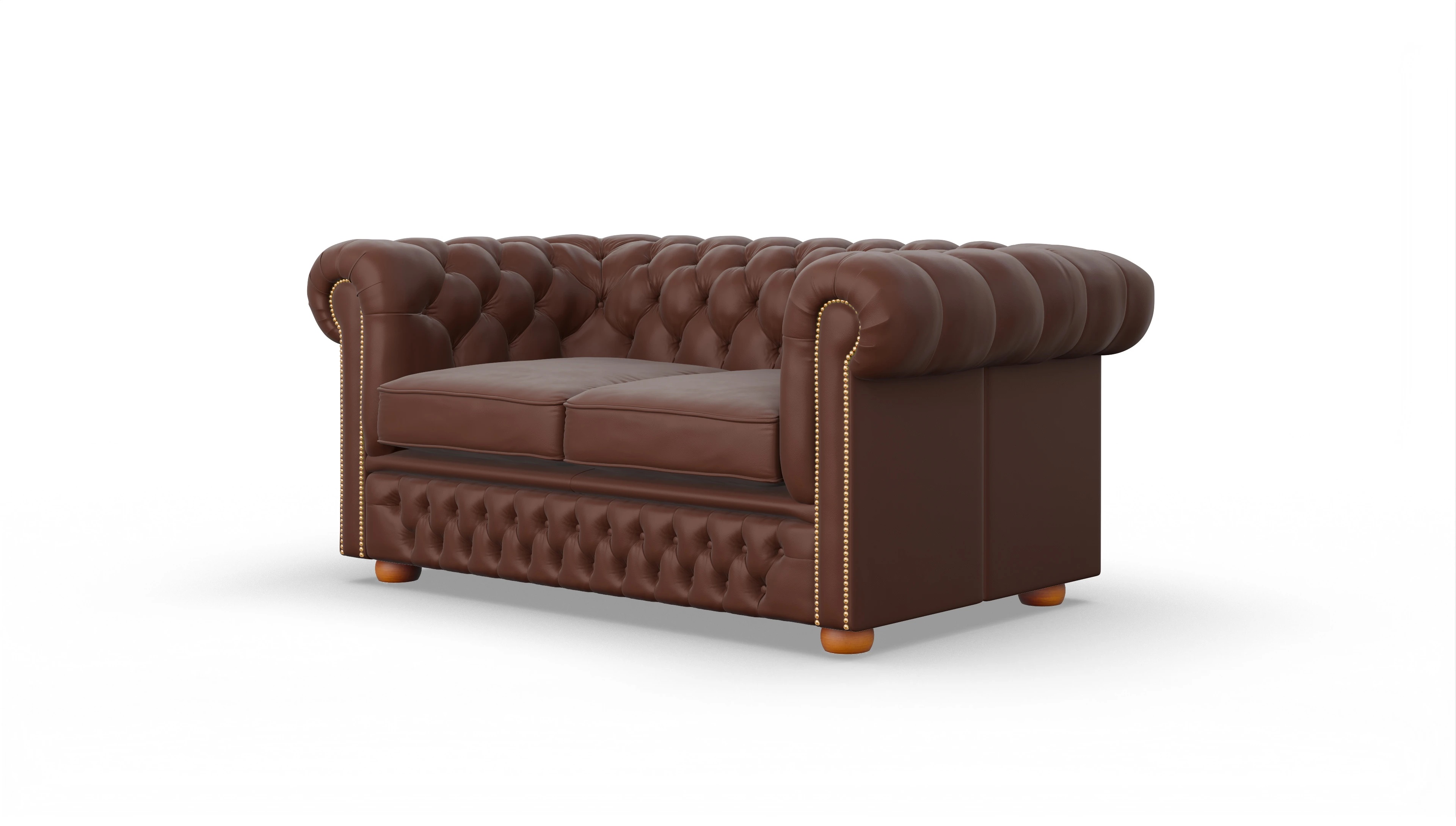 Ansicht des Produktes Islington 2-Sitzer in Leder braun