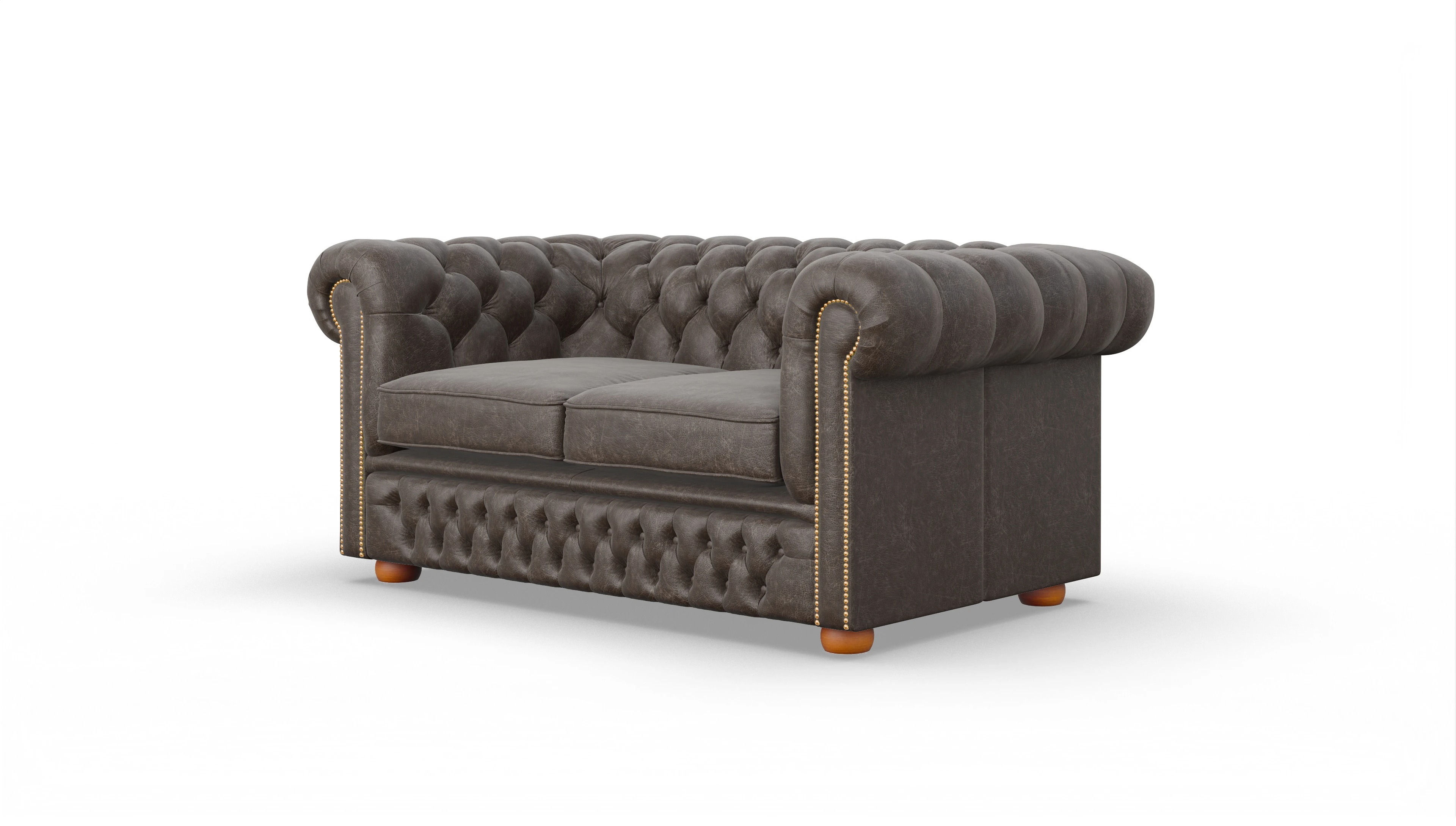 Ansicht des Produktes Islington 2-Sitzer in Leder braun
