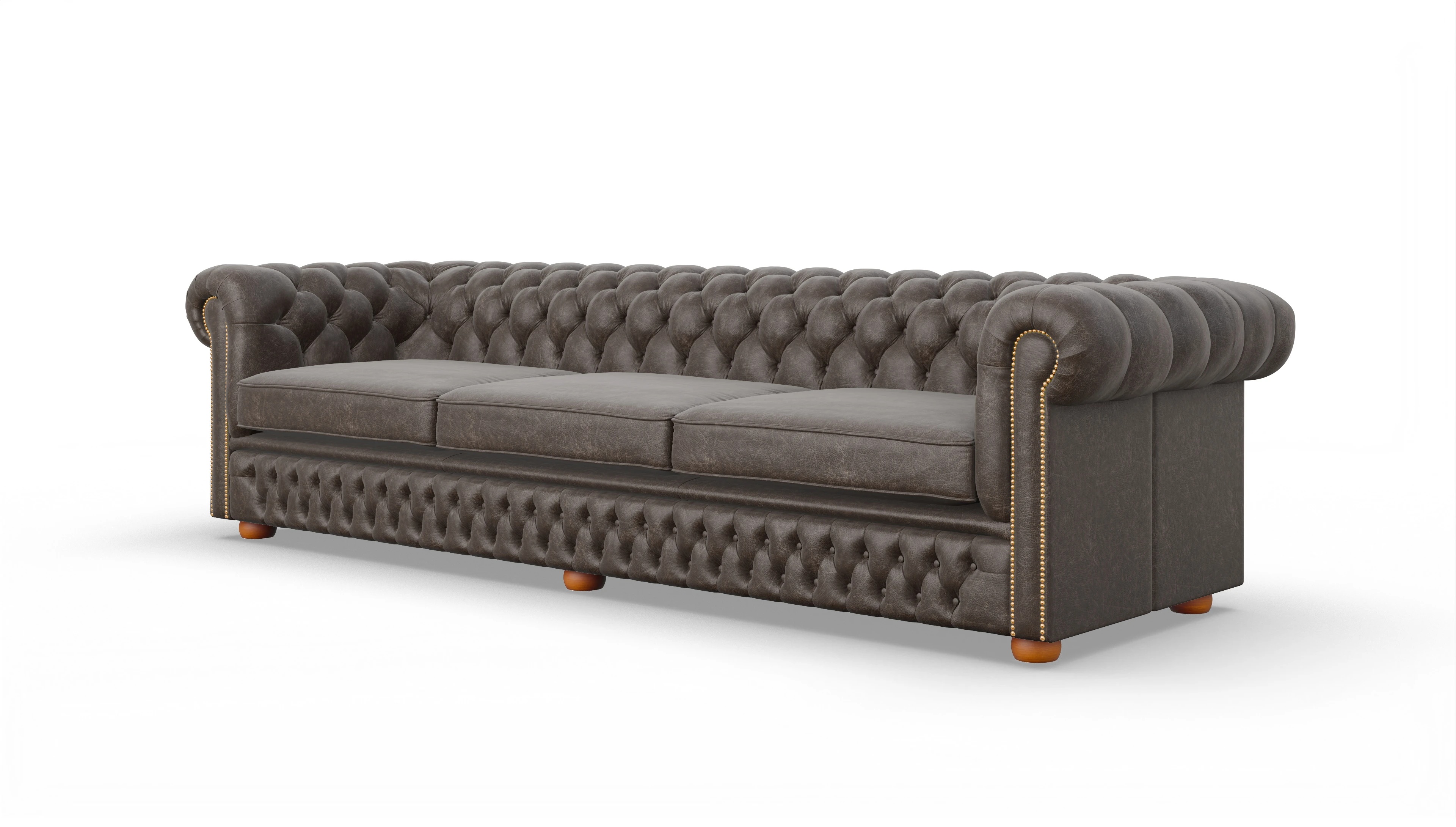 Ansicht des Produktes Islington 4-Sitzer in Leder braun