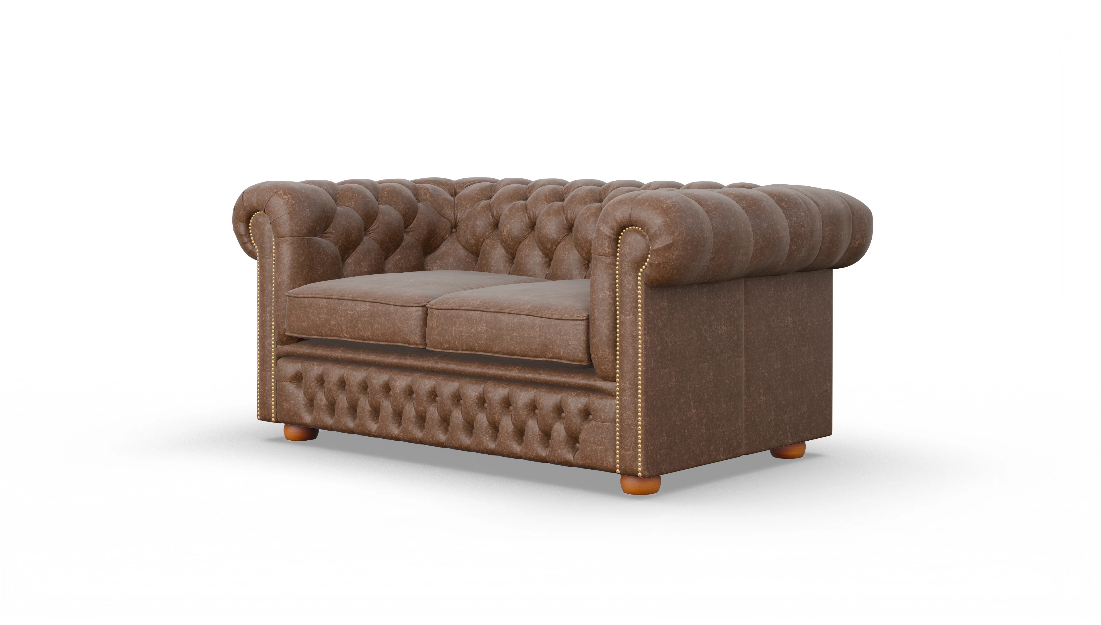 Ansicht des Produktes Islington 2-Sitzer in Leder braun