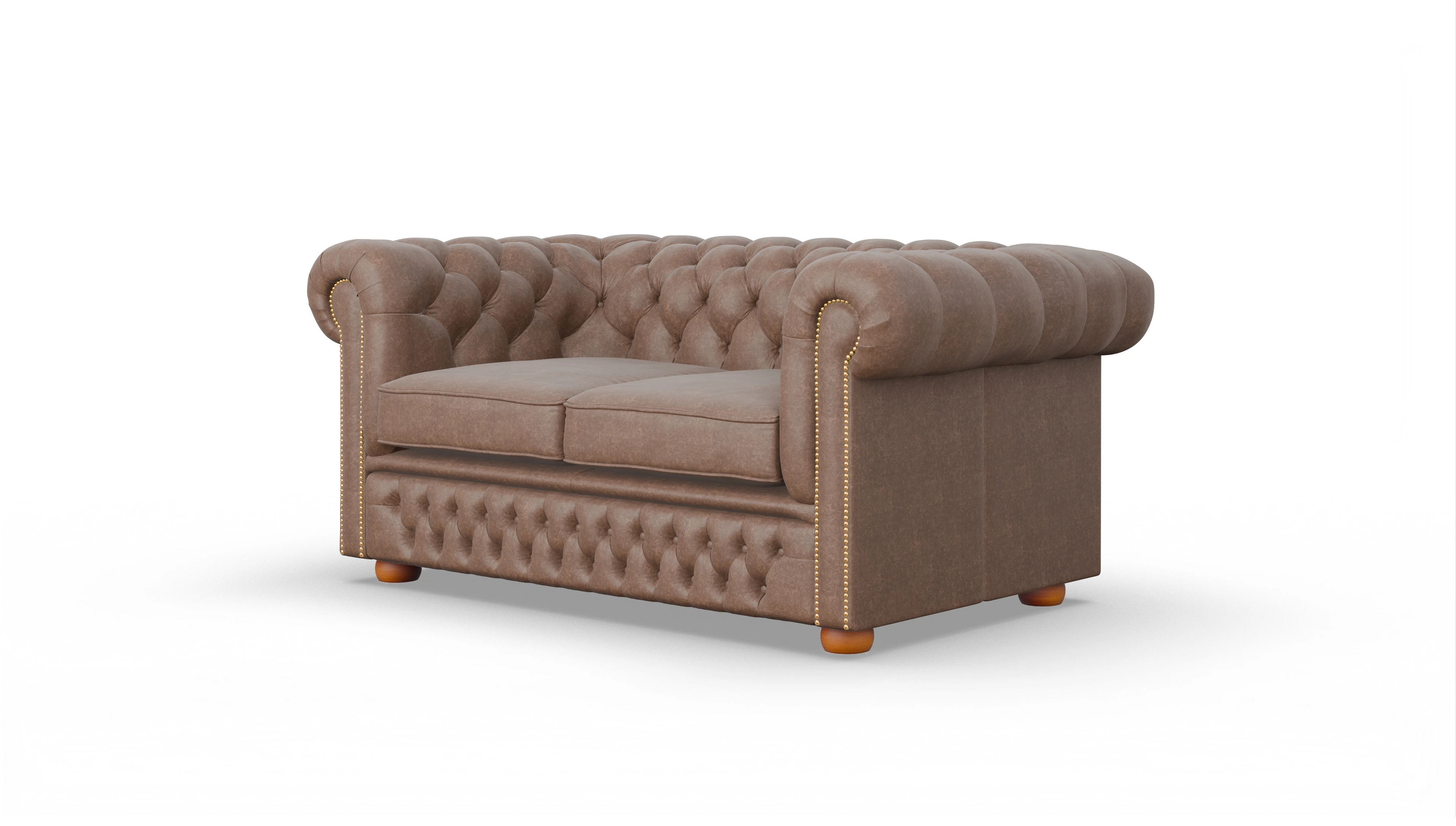 Ansicht des Produktes Islington 2-Sitzer in Leder braun