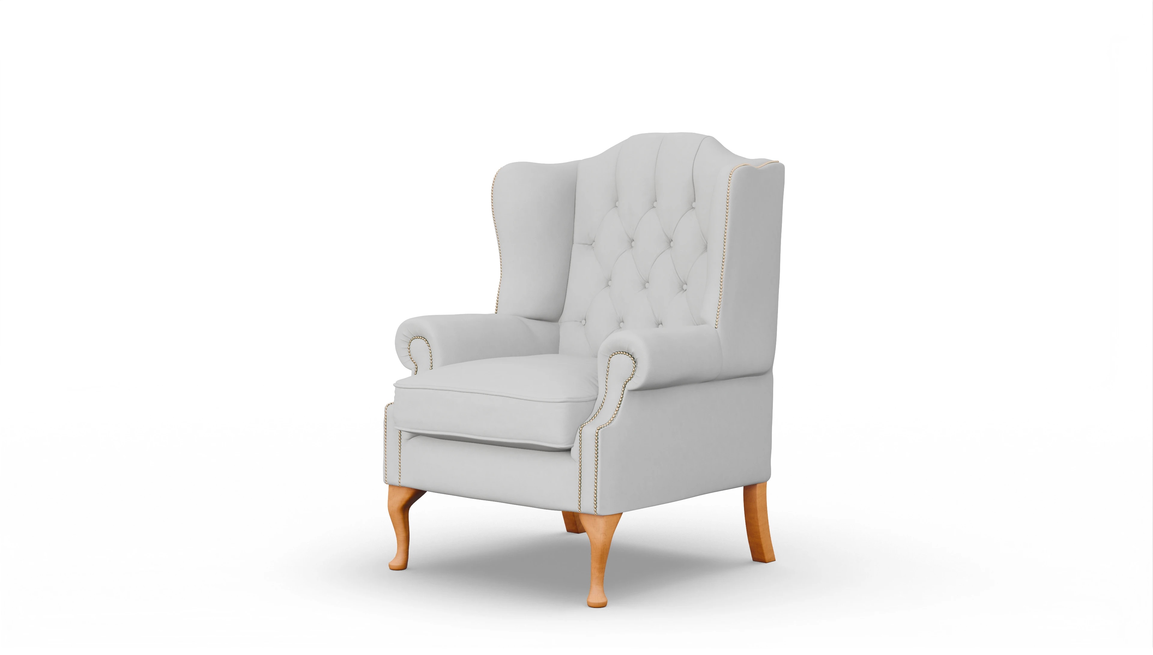 Ansicht des Produktes Brighton Sessel in Leder weiß