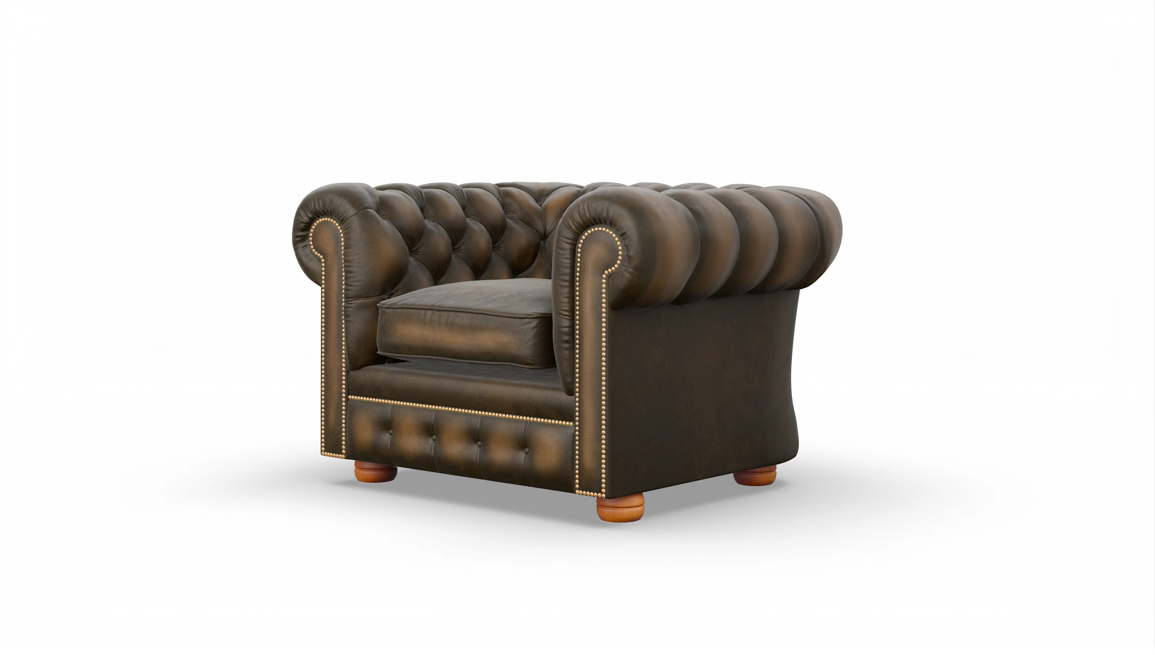 Ansicht des Produktes William Sessel in Leder braun
