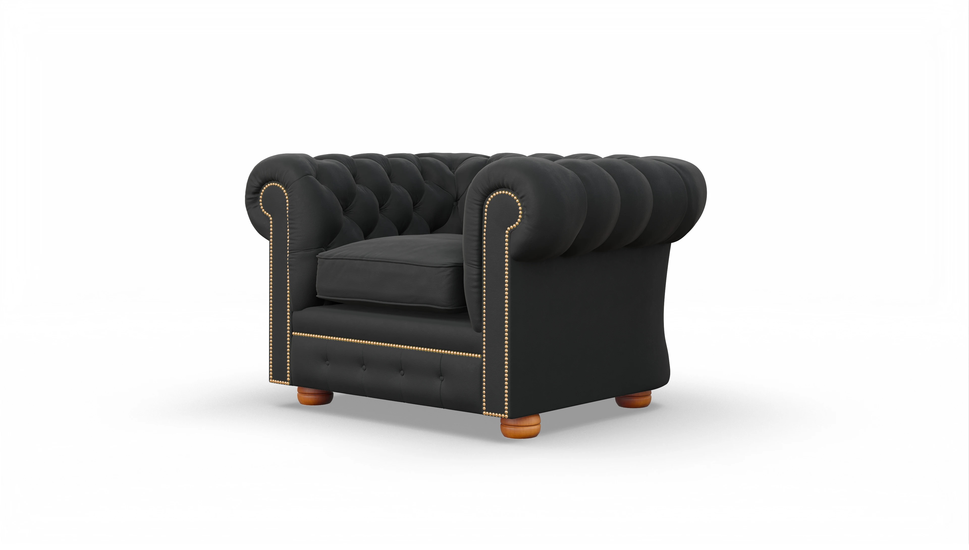 Ansicht des Produktes William Sessel in Leder schwarz