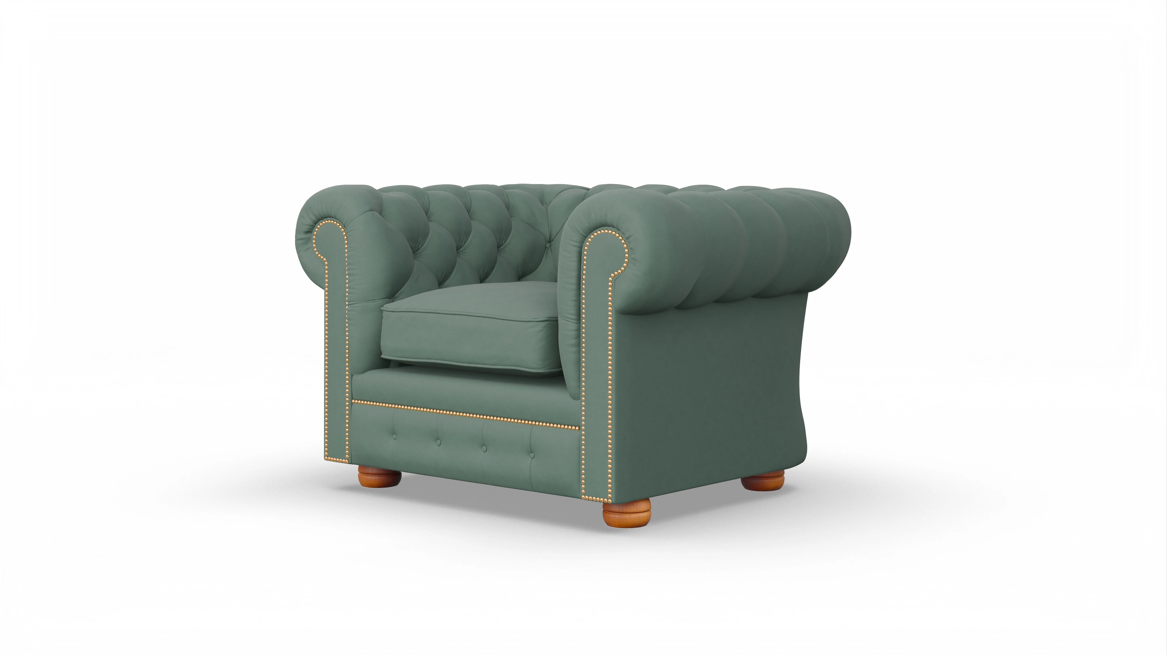 Ansicht des Produktes William Sessel in Leder grün