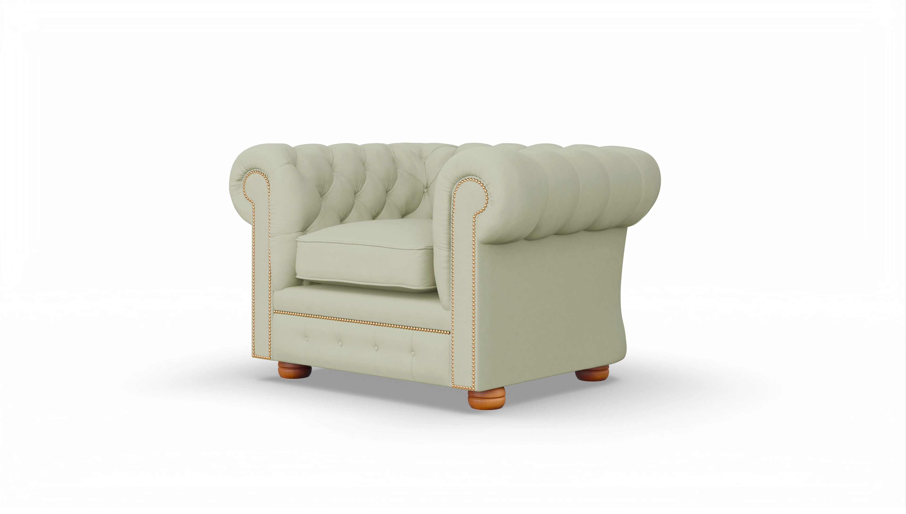 Ansicht des Produktes William Sessel in Leder grau