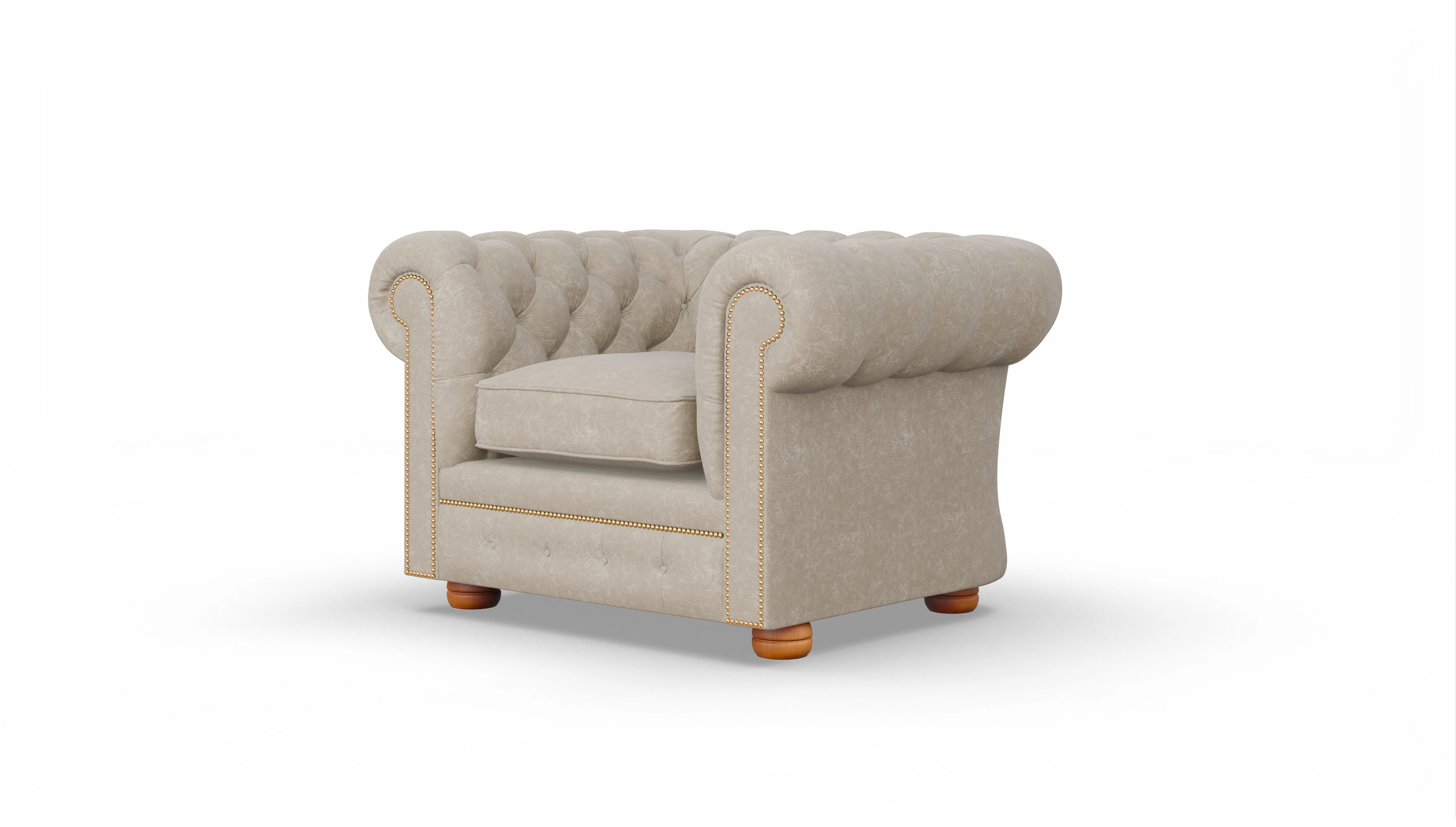 Ansicht des Produktes William Sessel in Leder beige