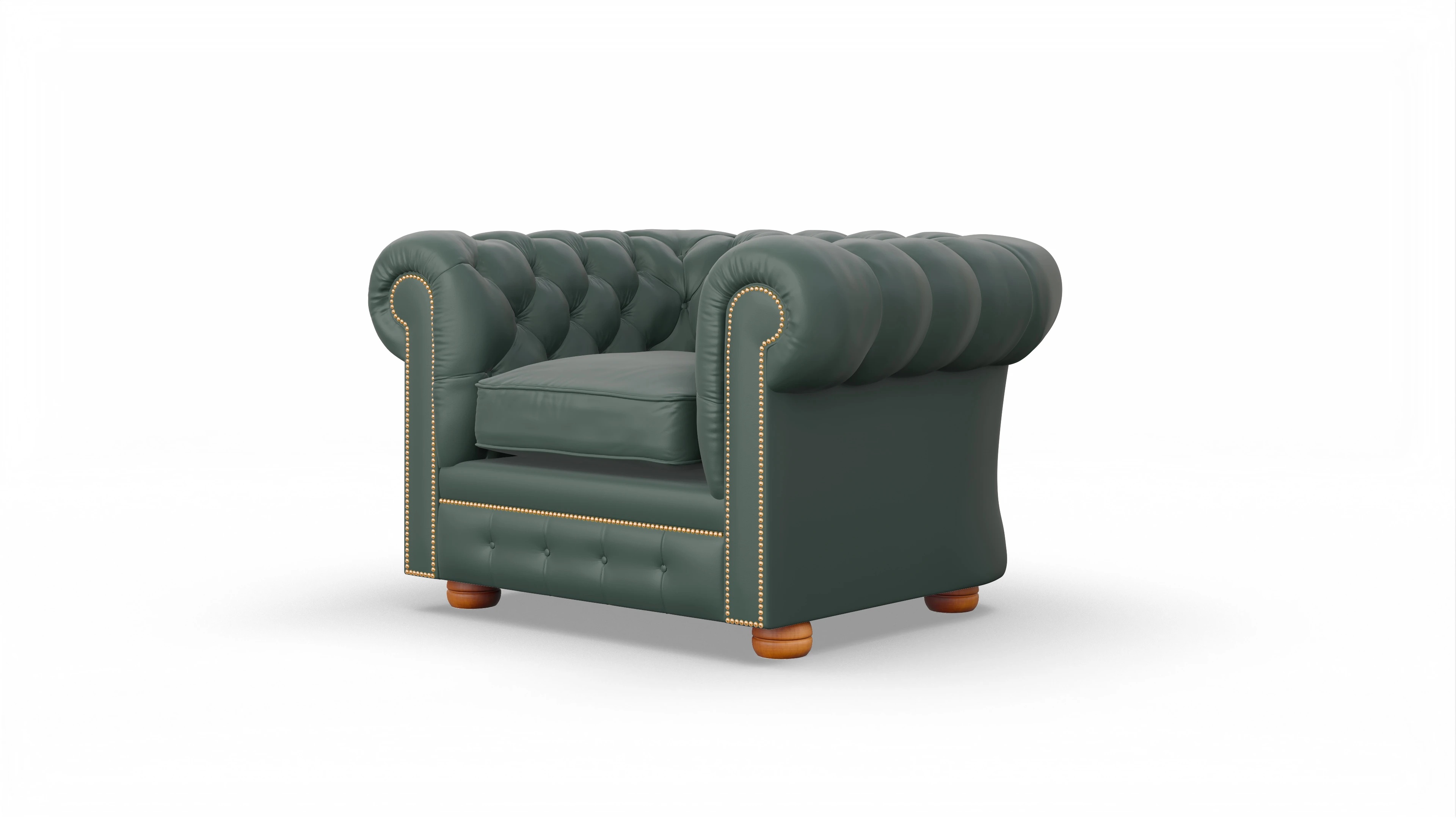 Ansicht des Produktes William Sessel in Leder grün