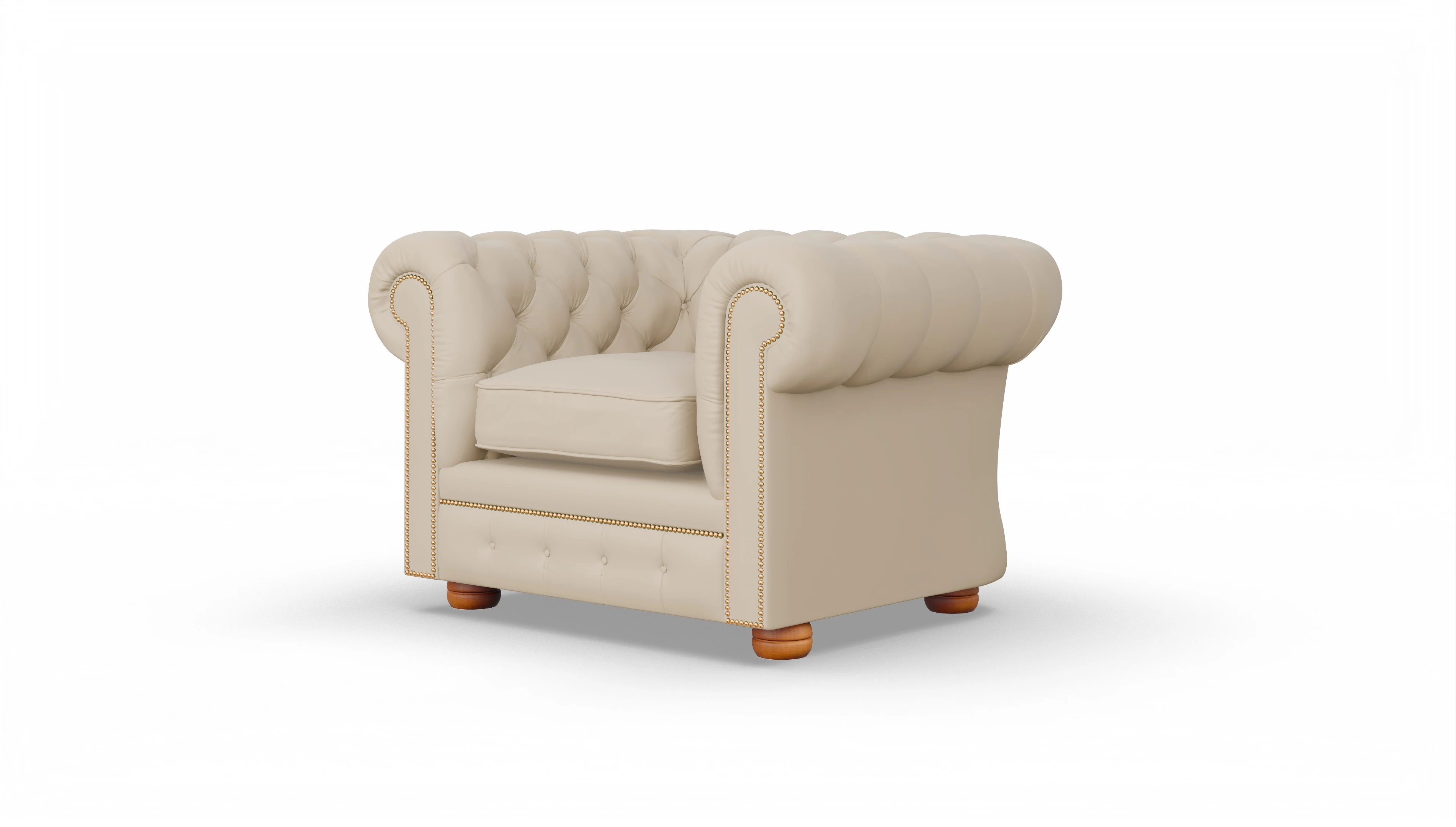 Ansicht des Produktes William Sessel in Leder beige