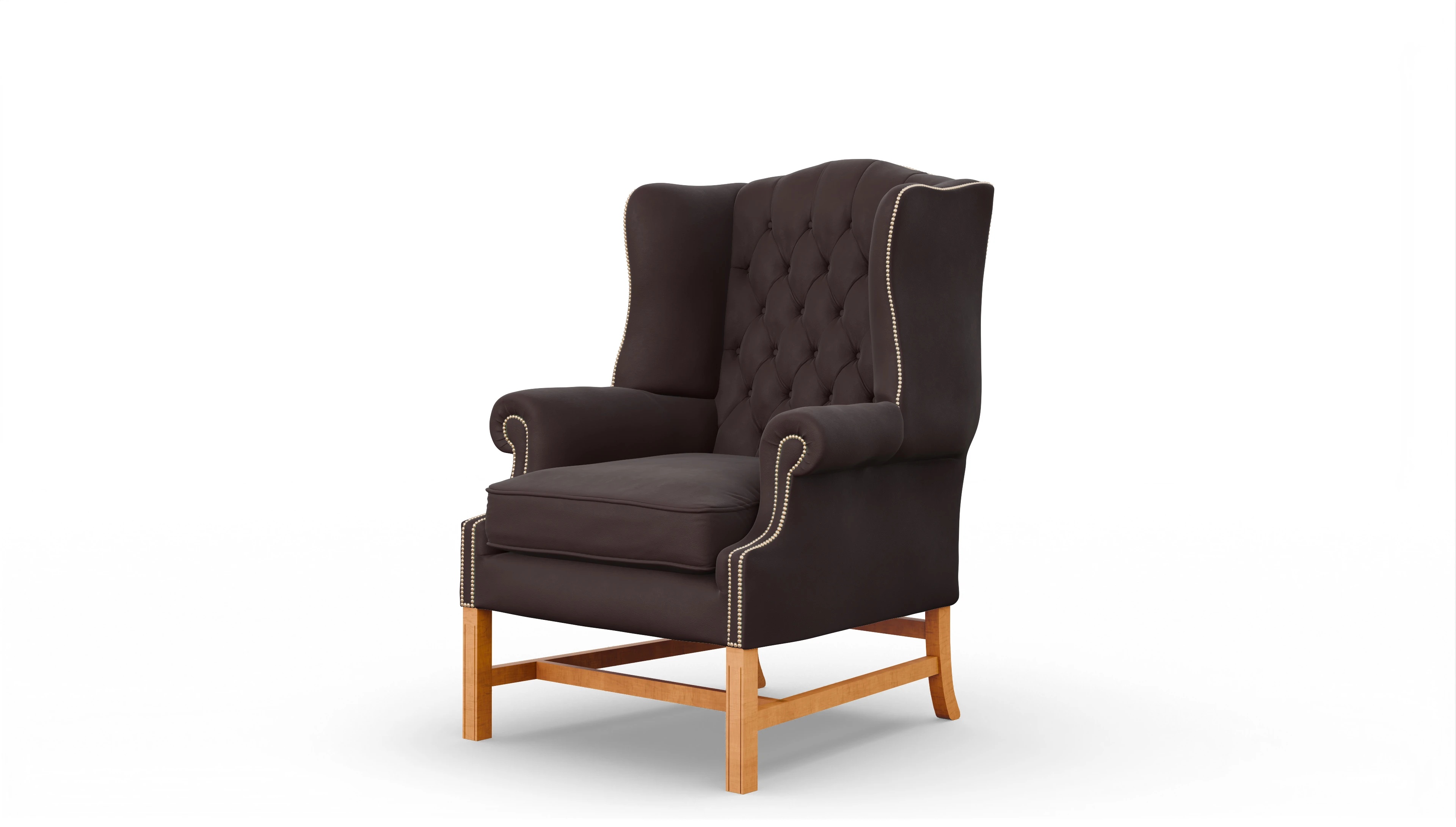 Ansicht des Produktes Winston Sessel in Leder braun