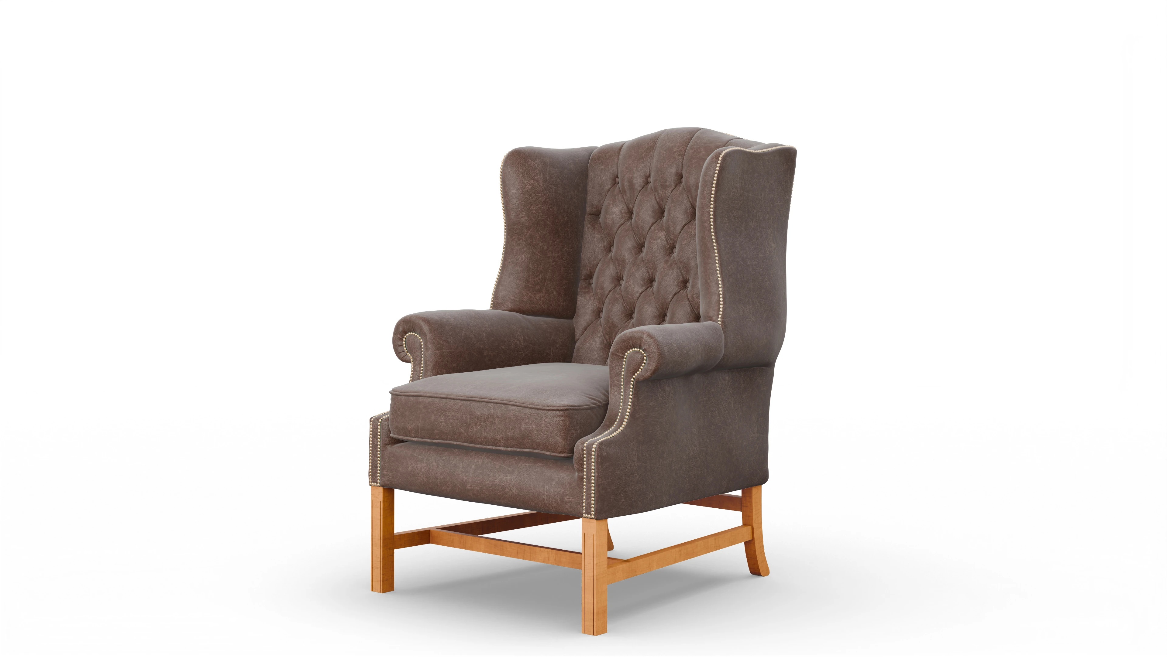 Ansicht des Produktes Winston Sessel in Leder braun