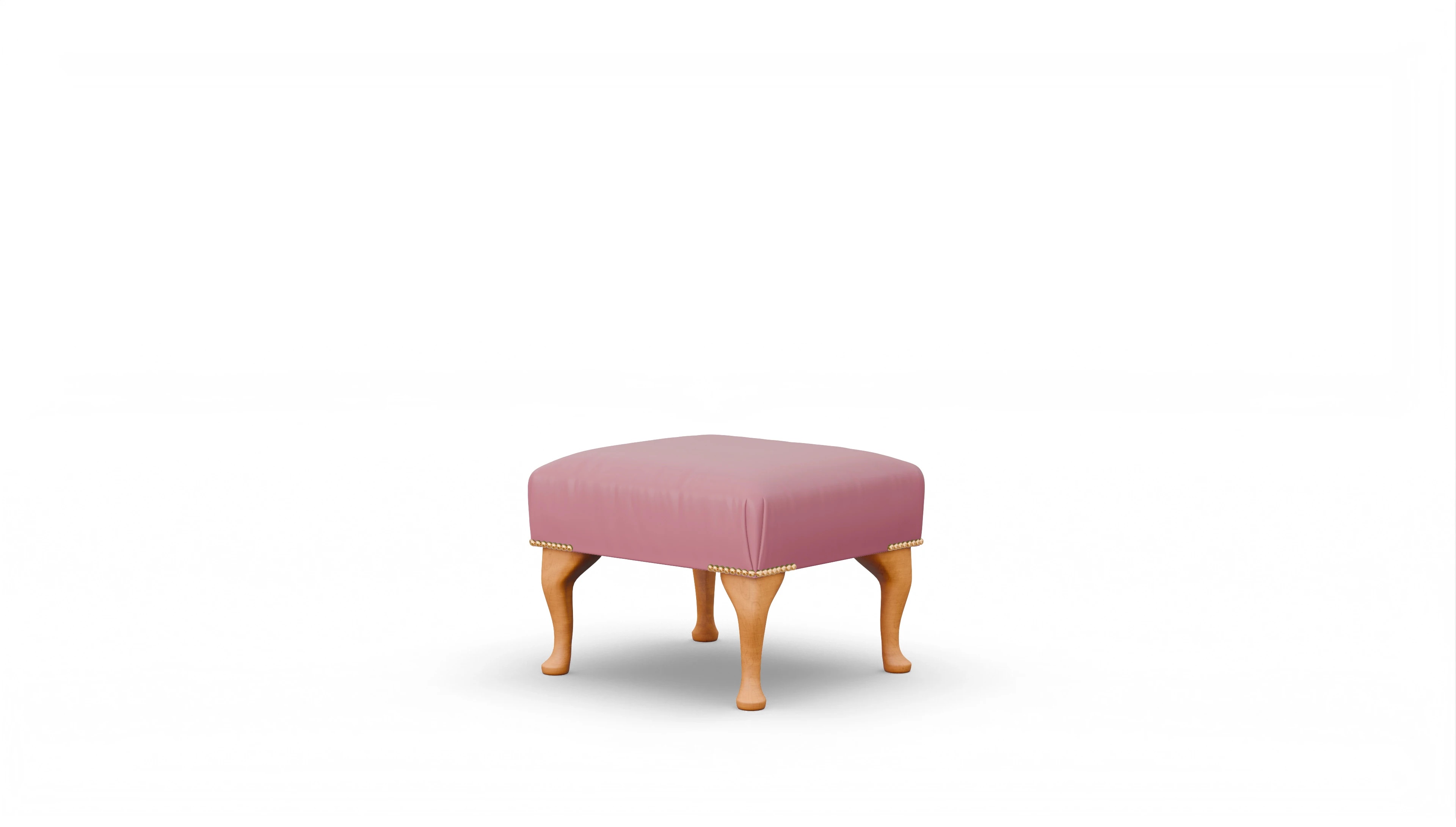 Ansicht des Produktes Webster Hocker in Leder rot