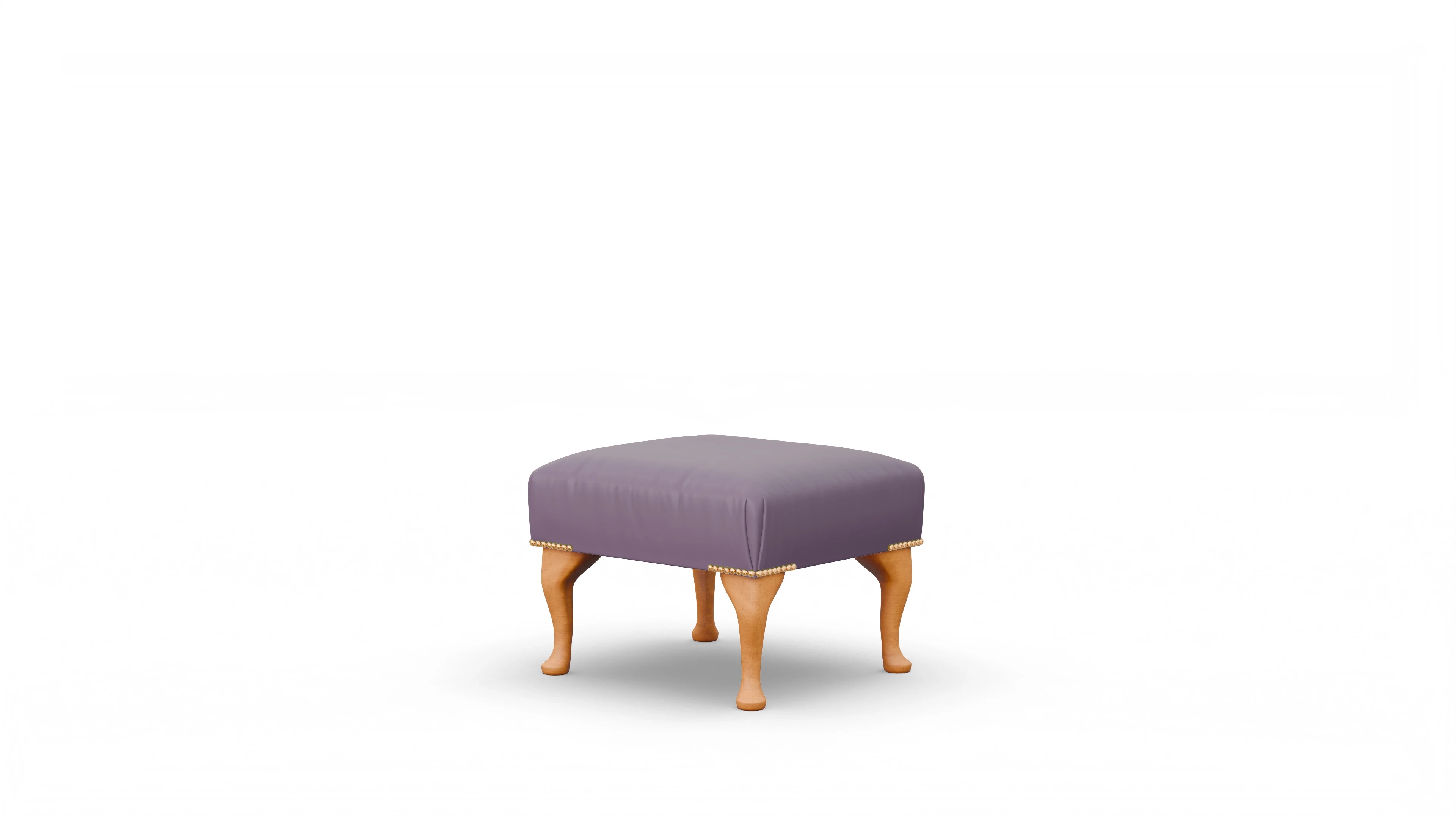 Ansicht des Produktes Webster Hocker in Leder rot