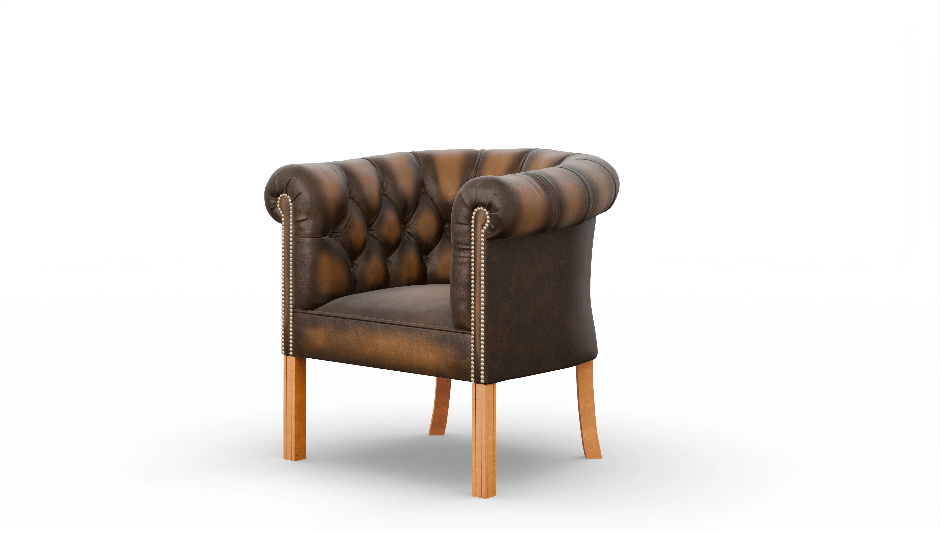 Ansicht des Produktes Meryton Sessel in Leder braun