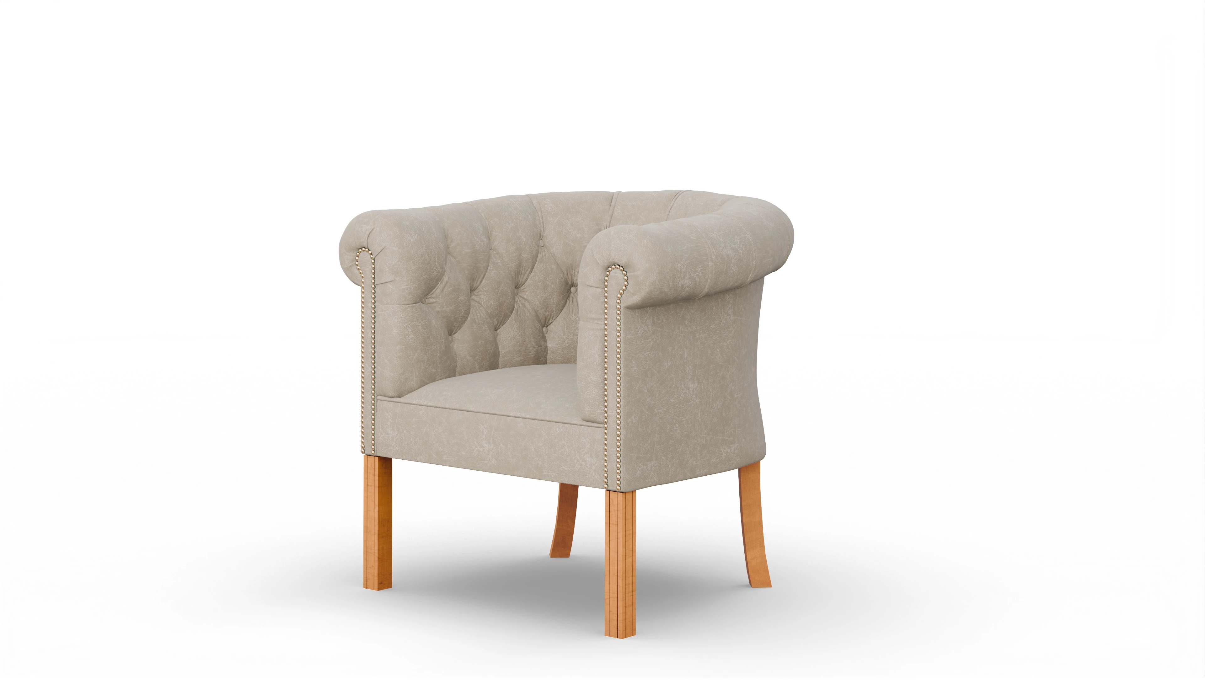 Ansicht des Produktes Meryton Sessel in Leder beige