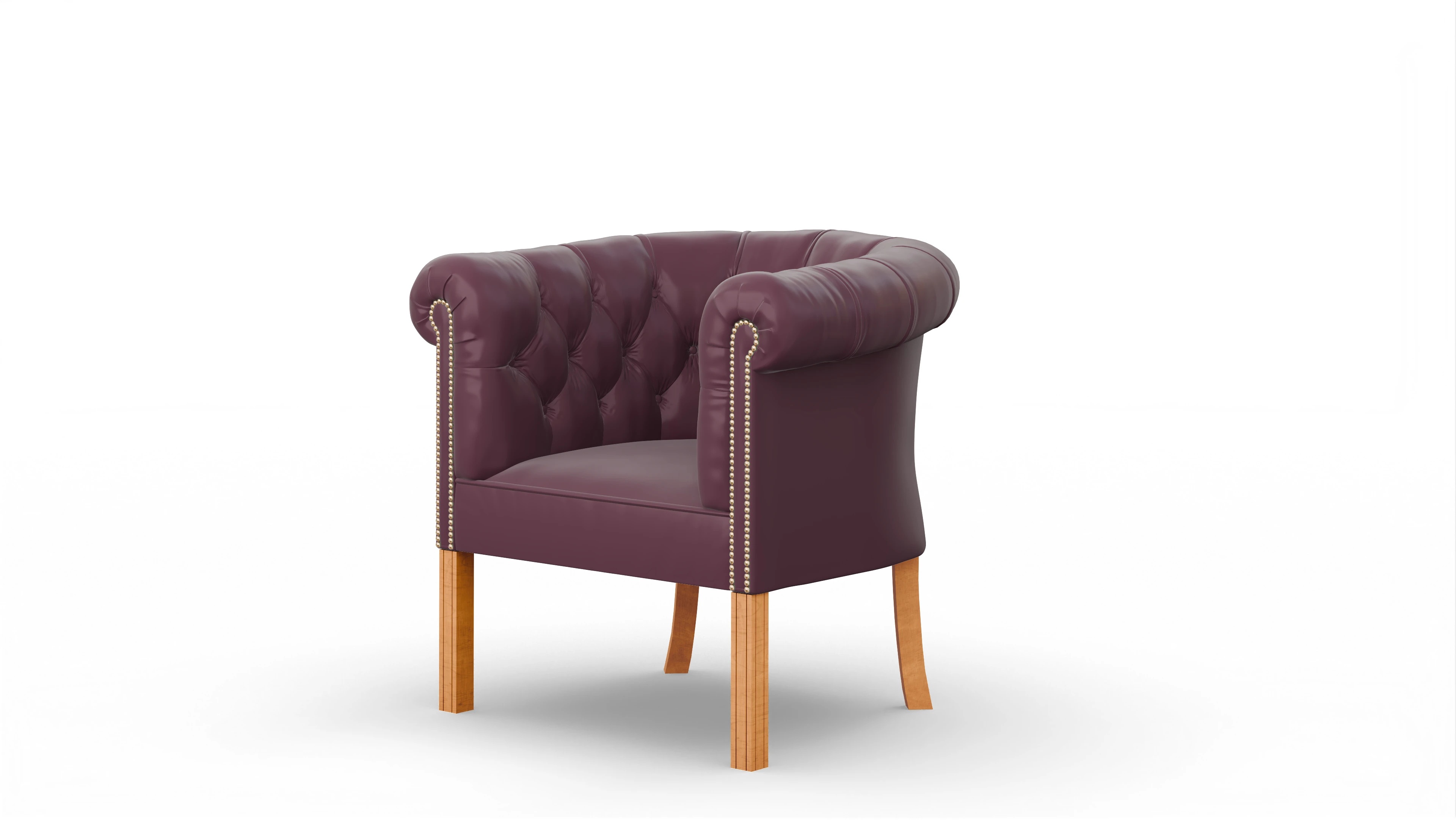 Ansicht des Produktes Meryton Sessel in Leder rot