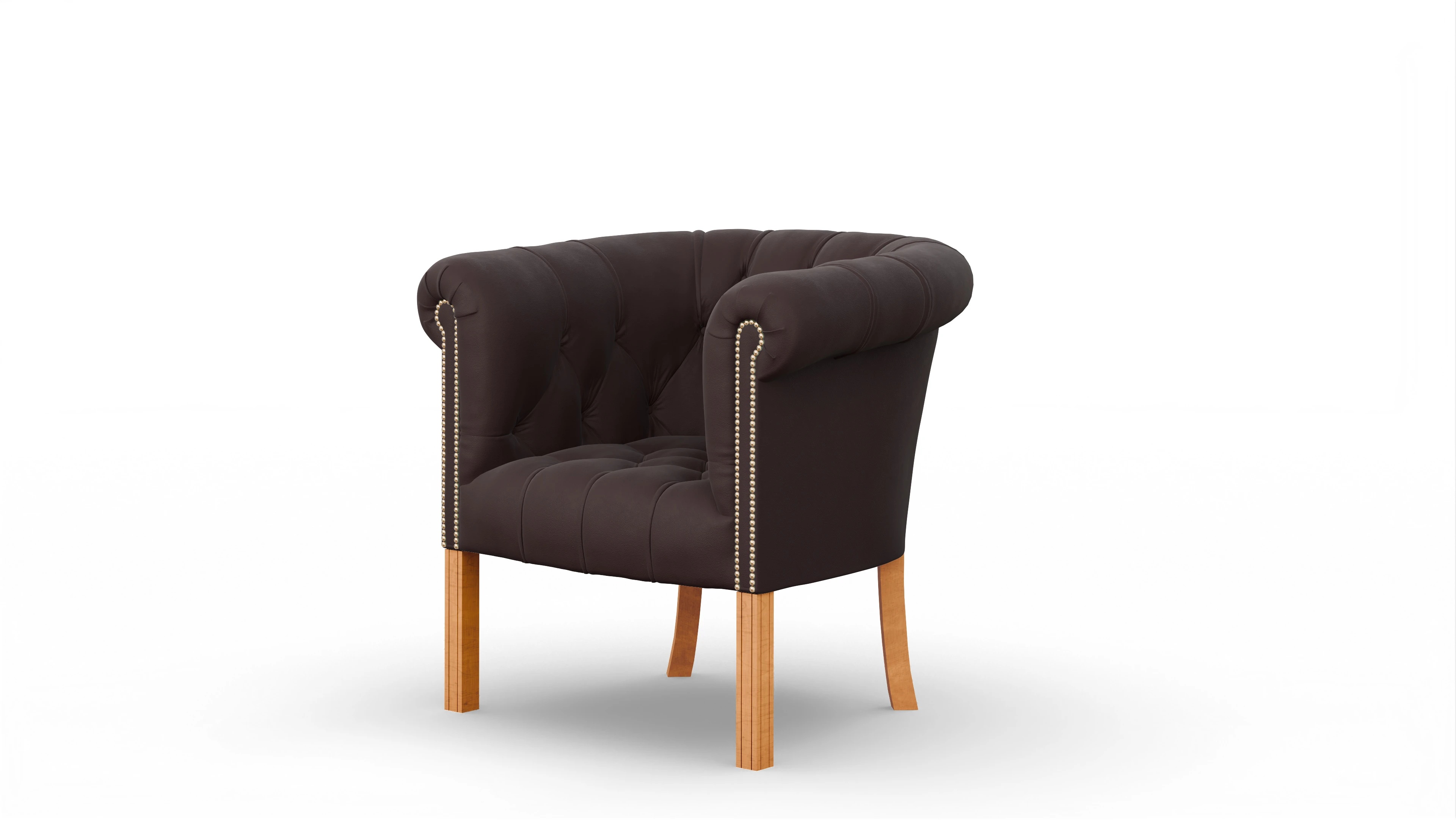 Ansicht des Produktes Meryton Sessel in Leder braun