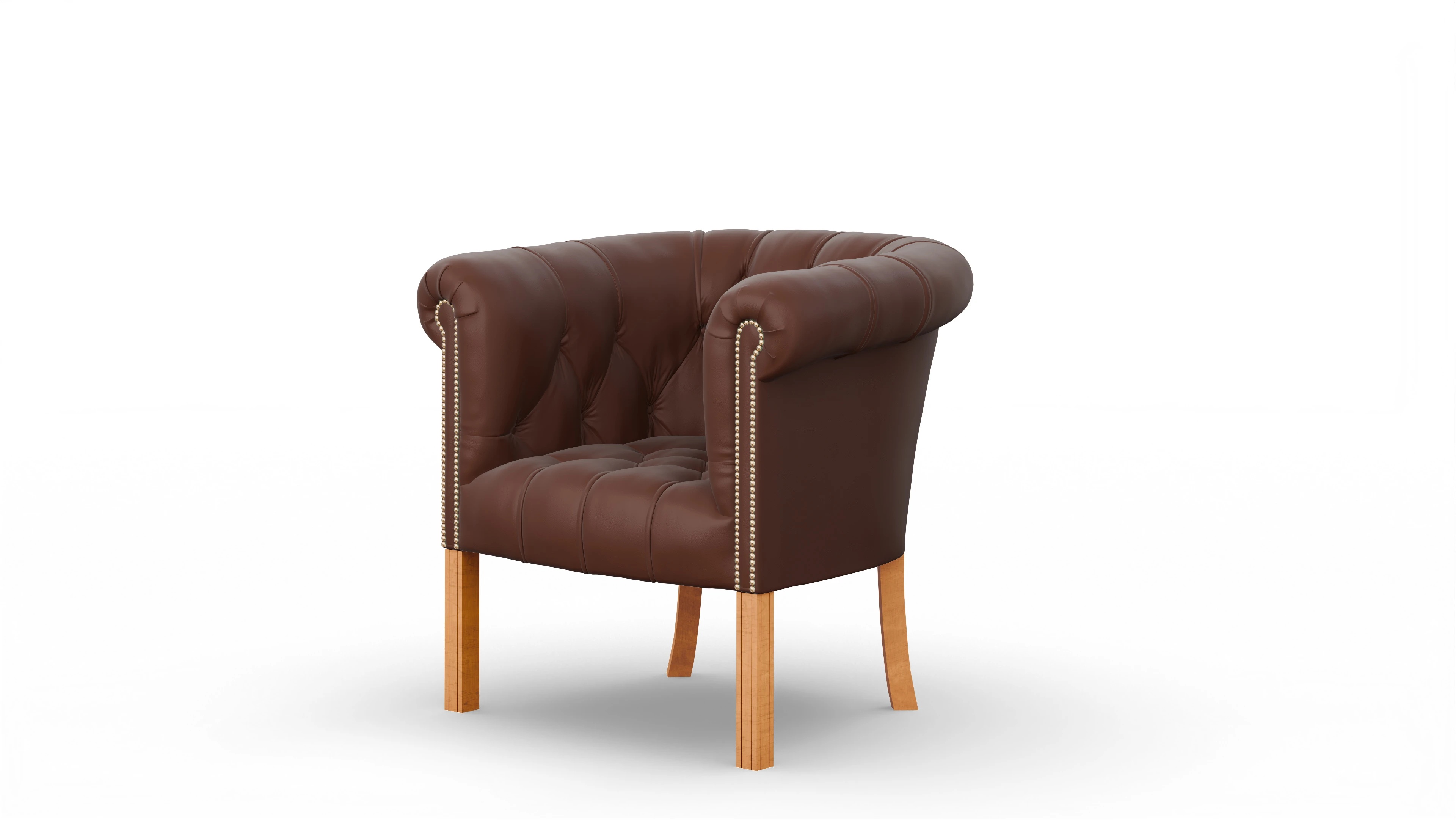 Ansicht des Produktes Meryton Sessel in Leder braun