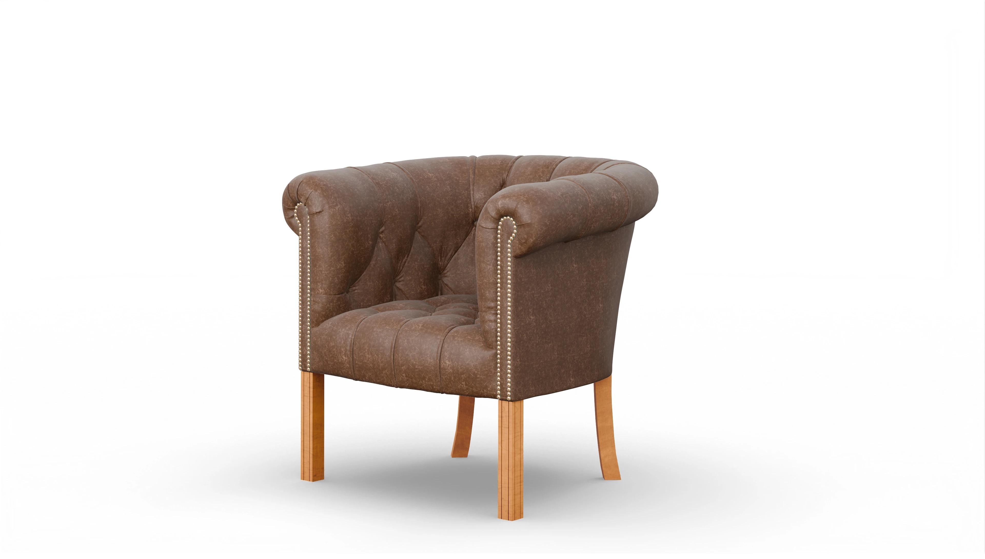 Ansicht des Produktes Meryton Sessel in Leder braun