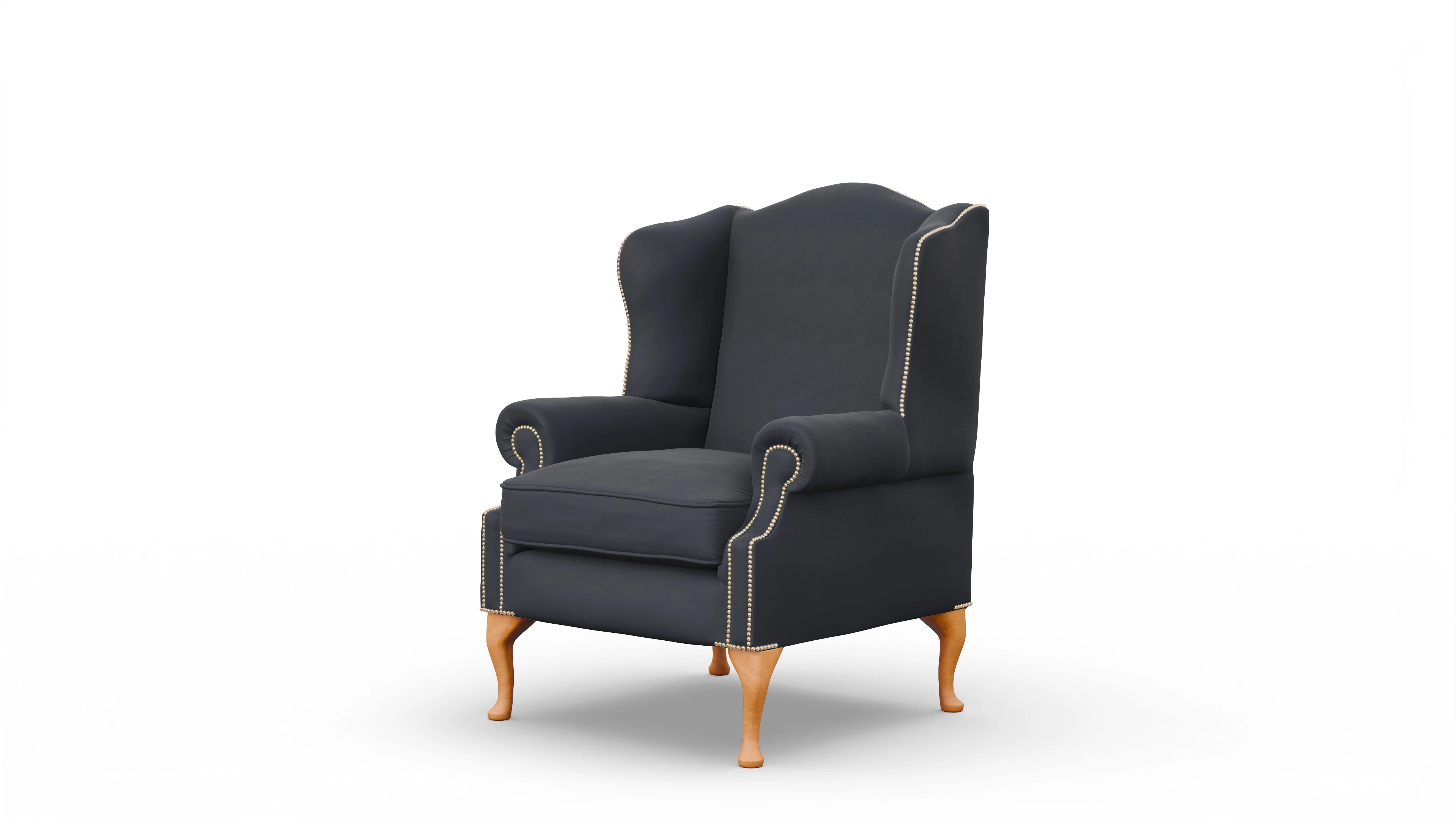 Ansicht des Produktes Heywood Sessel in Leder blau