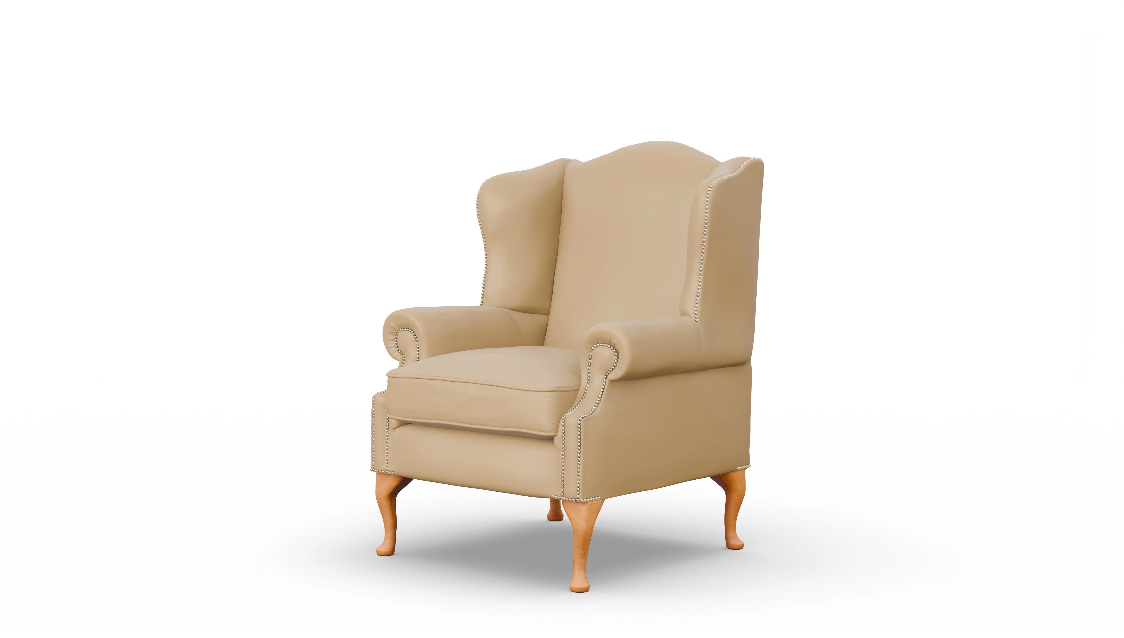 Ansicht des Produktes Heywood Sessel in Leder beige