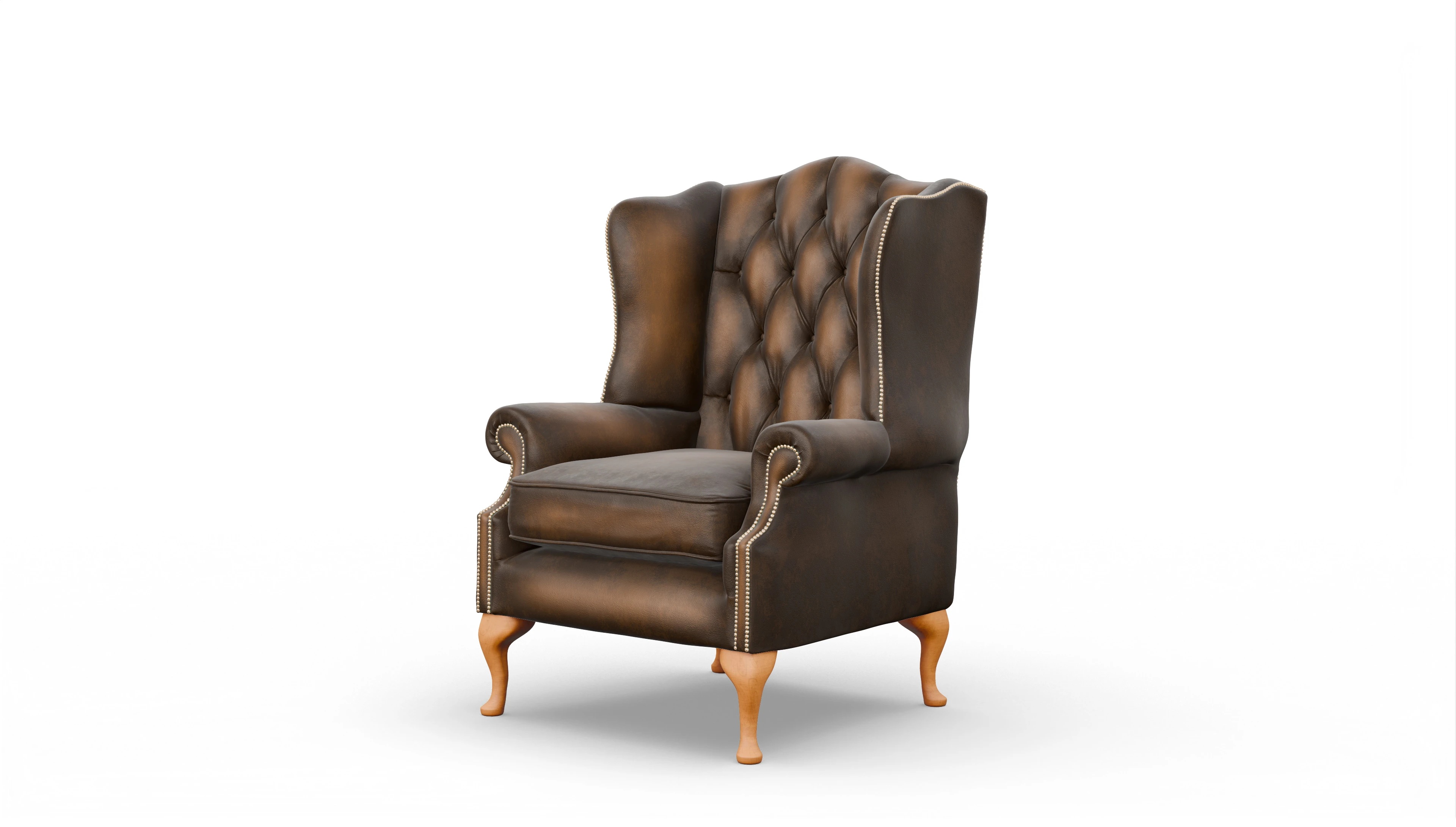 Ansicht des Produktes Wickham Sessel in Leder braun