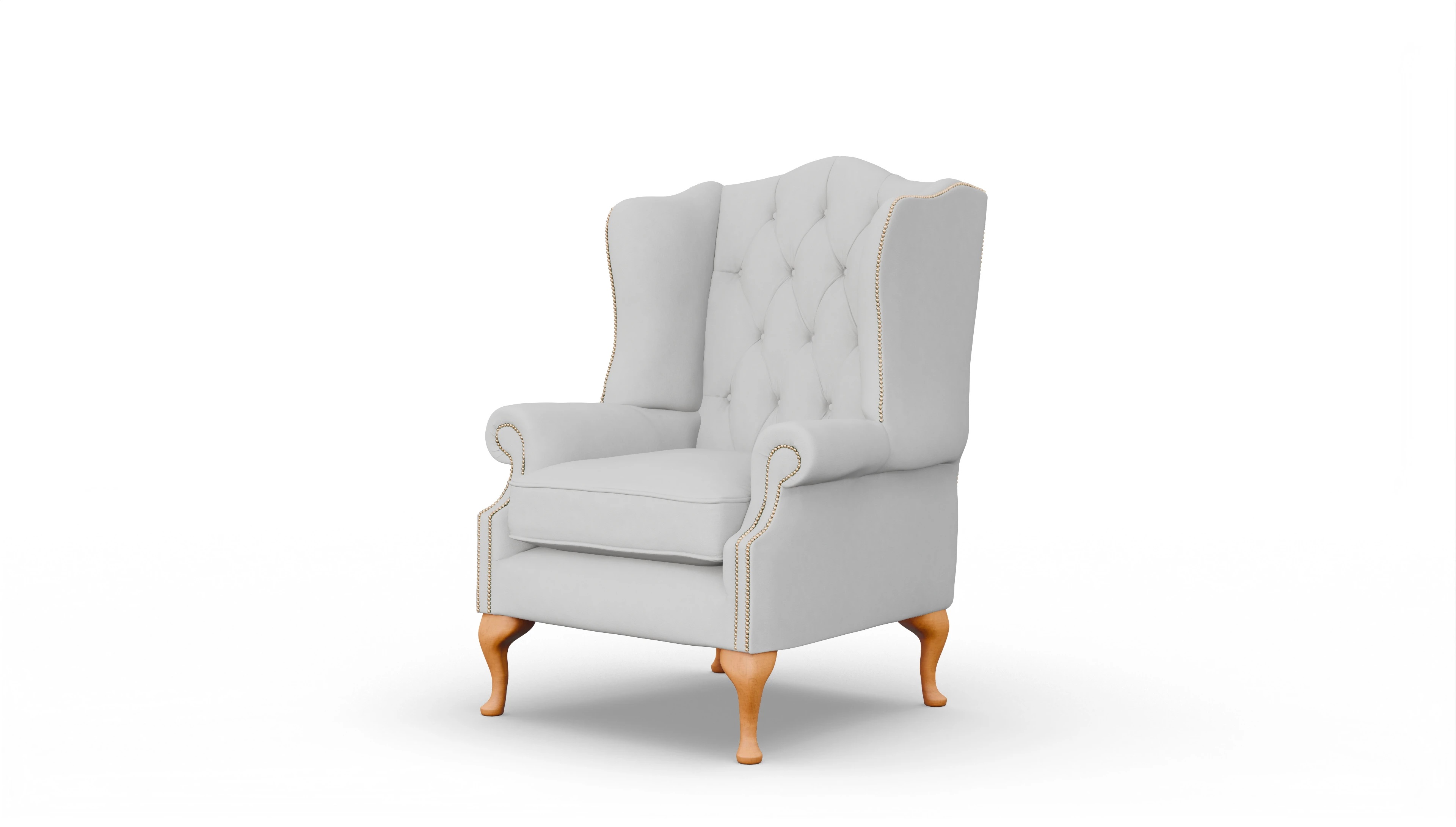 Ansicht des Produktes Wickham Sessel in Leder weiß