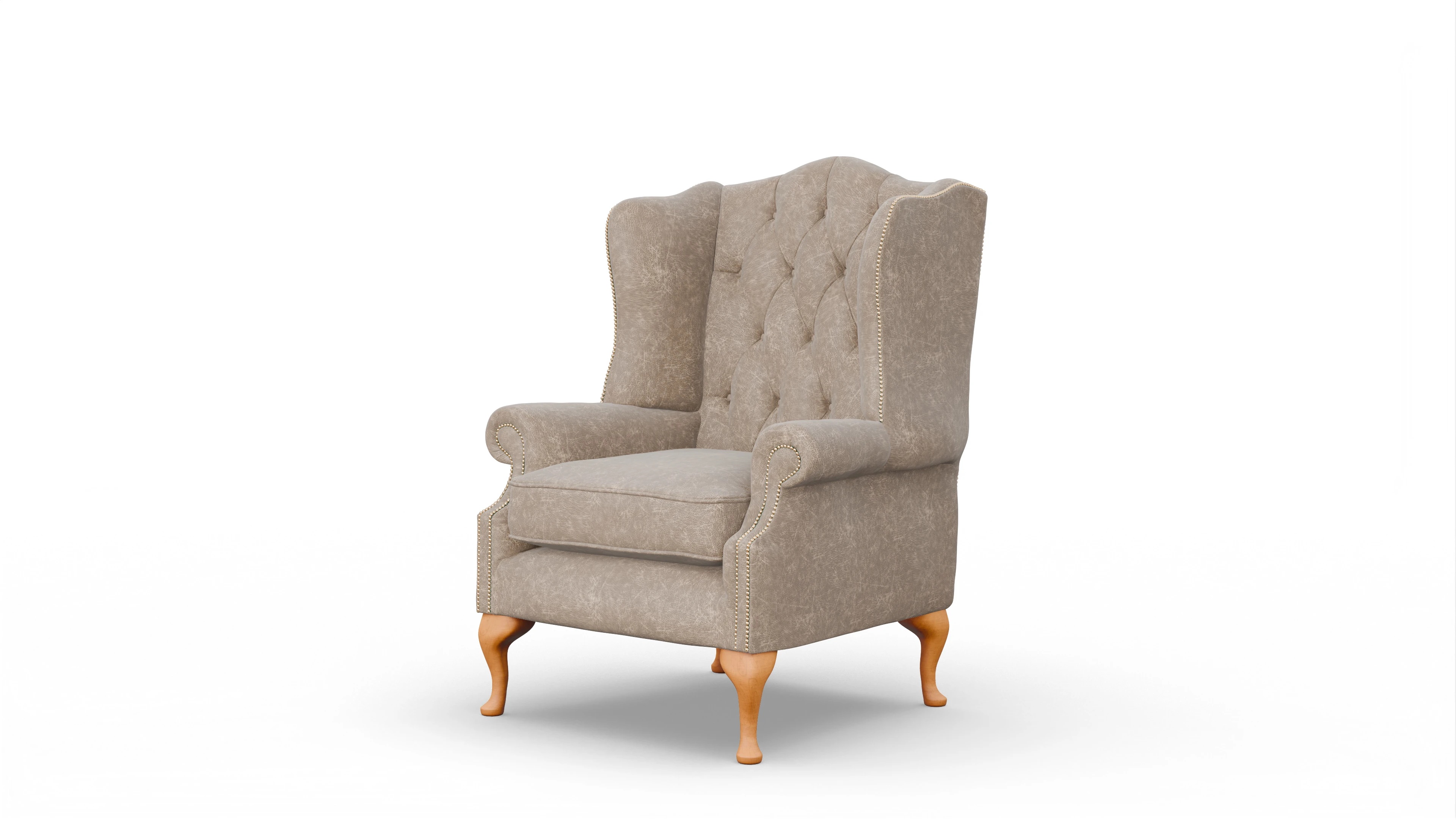 Ansicht des Produktes Wickham Sessel in Leder beige