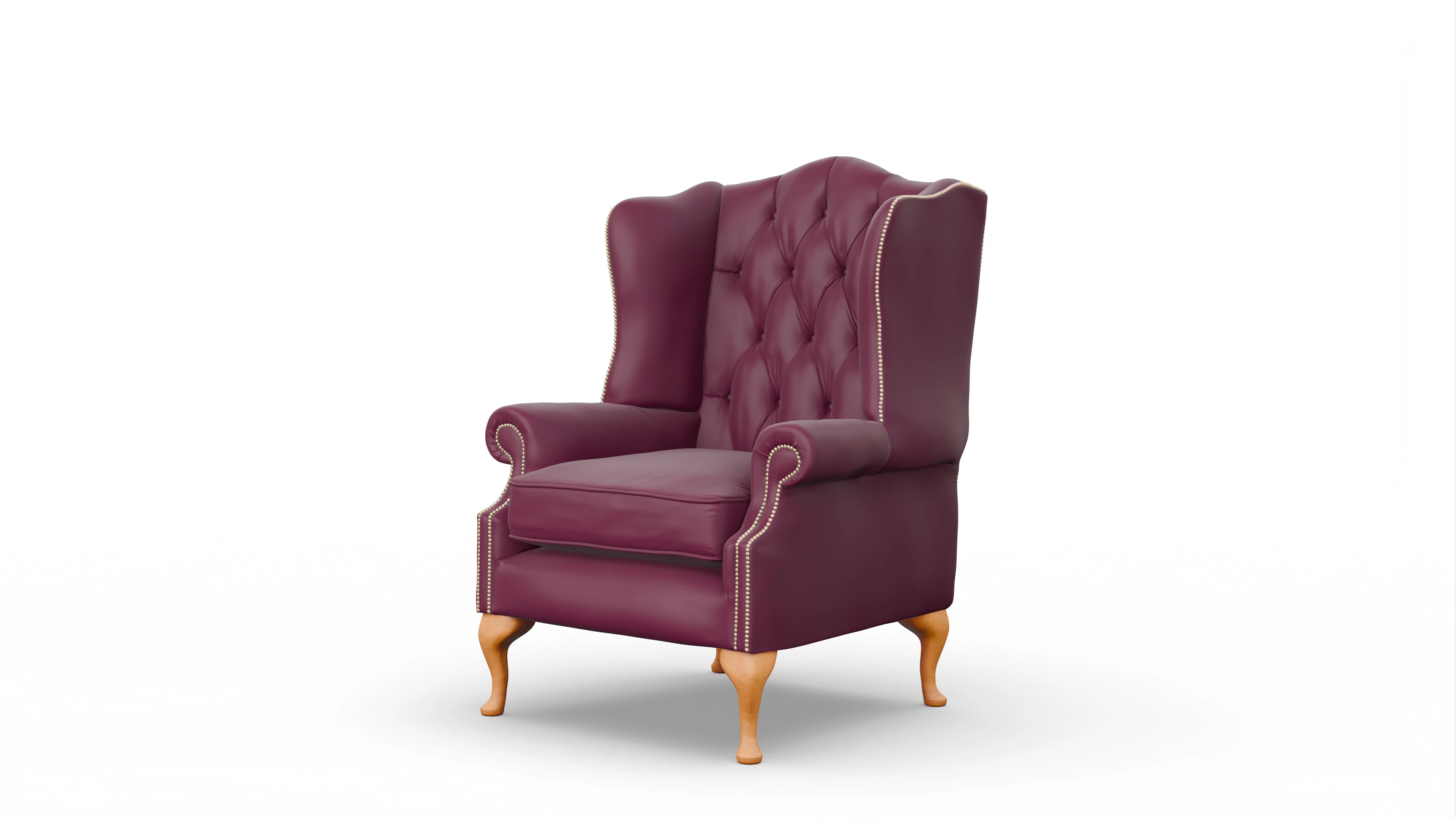 Ansicht des Produktes Wickham Sessel in Leder rot